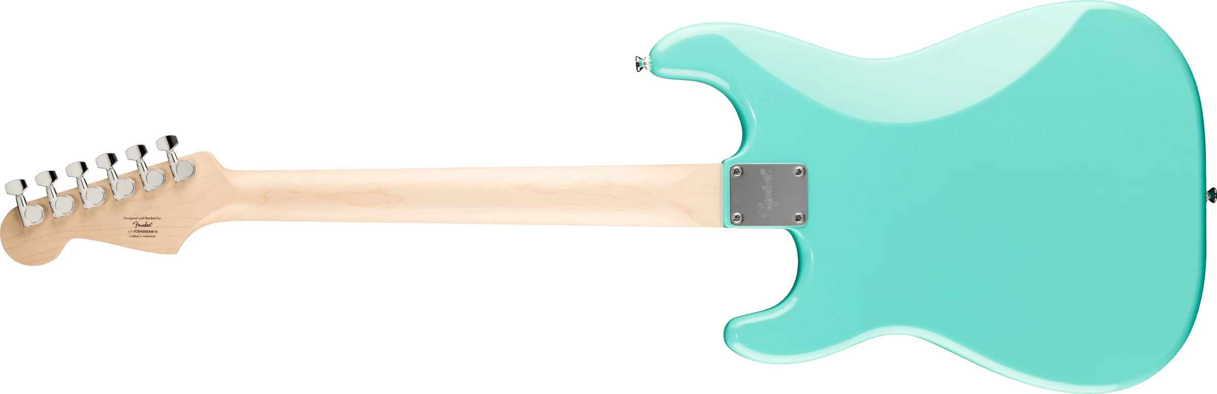 Squier® Squier Sonic® Stratocaster® HT, Maple Fingerboard, White Pickguard, Sea Foam Green