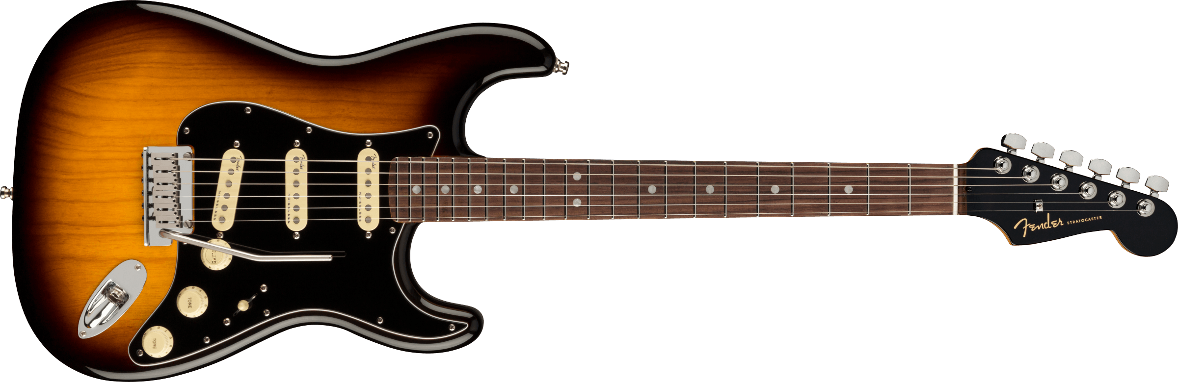 Fender® American Ultra Luxe Stratocaster®, Rosewood Fingerboard, 2-Color Sunburst