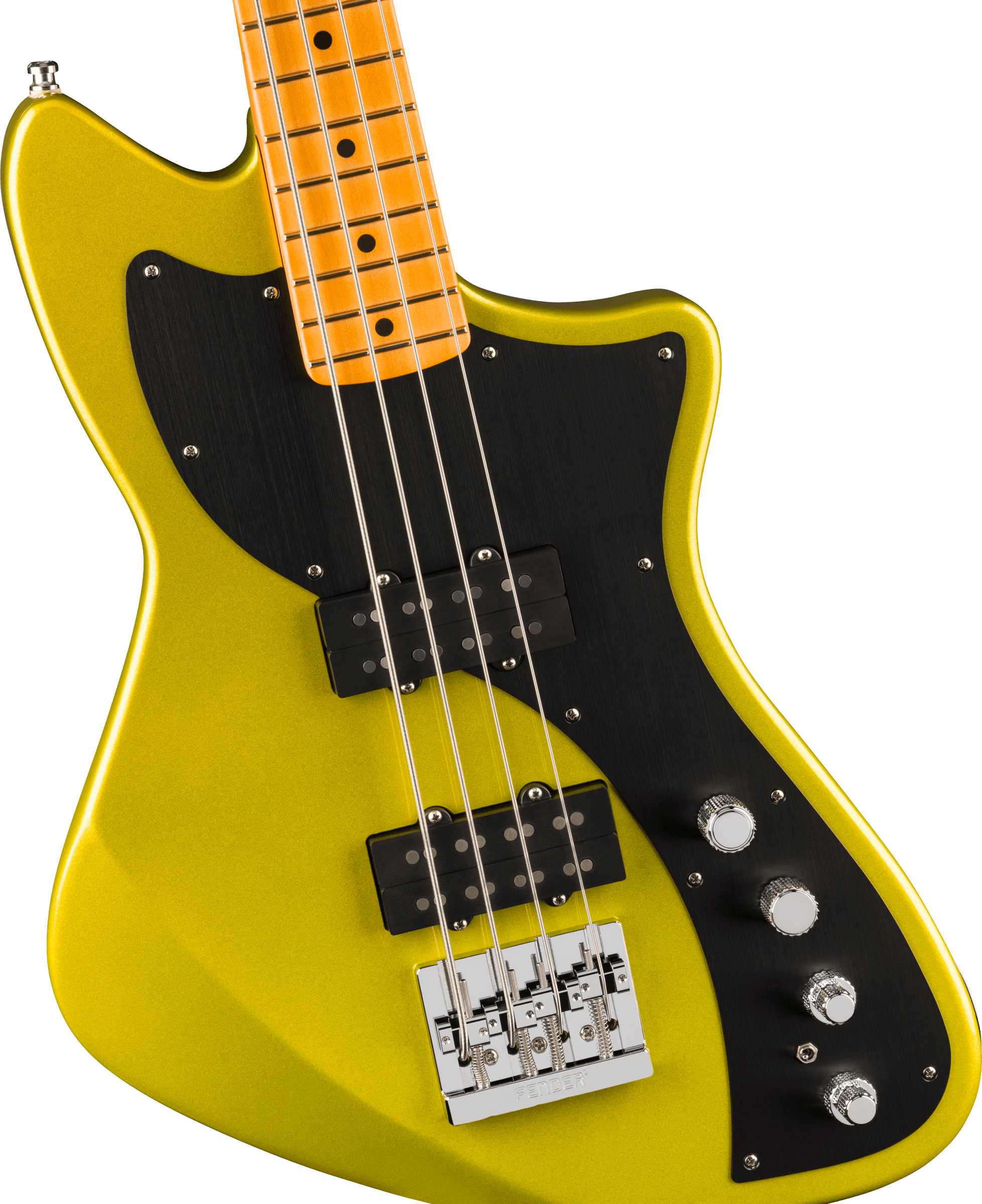 Fender® American Ultra II Meteora® Bass, Maple Fingerboard, Solar Flare