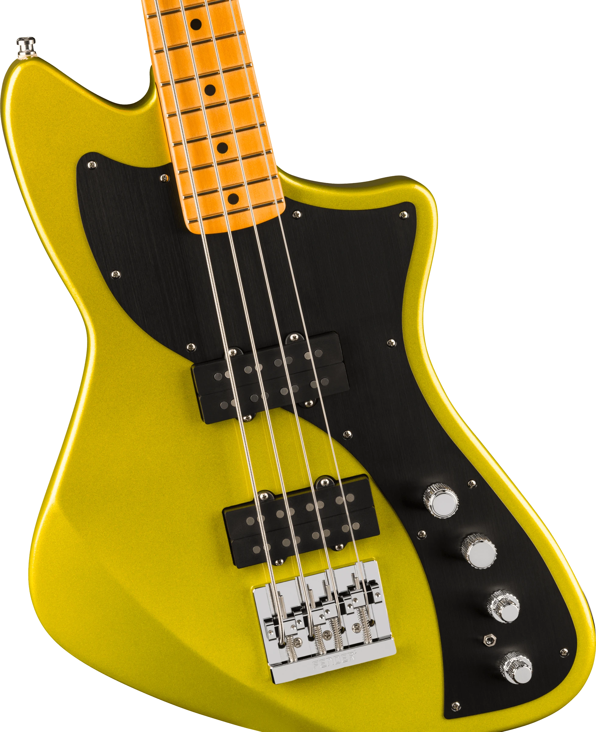 Fender® American Ultra II Meteora® Bass, Maple Fingerboard, Solar Flare
