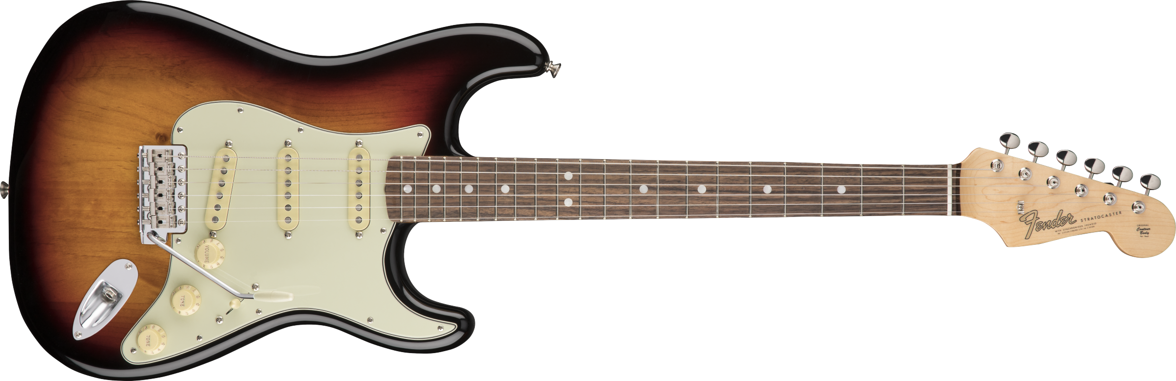 Fender® American Original '60s Stratocaster®, Rosewood Fingerboard, 3-Color Sunburst