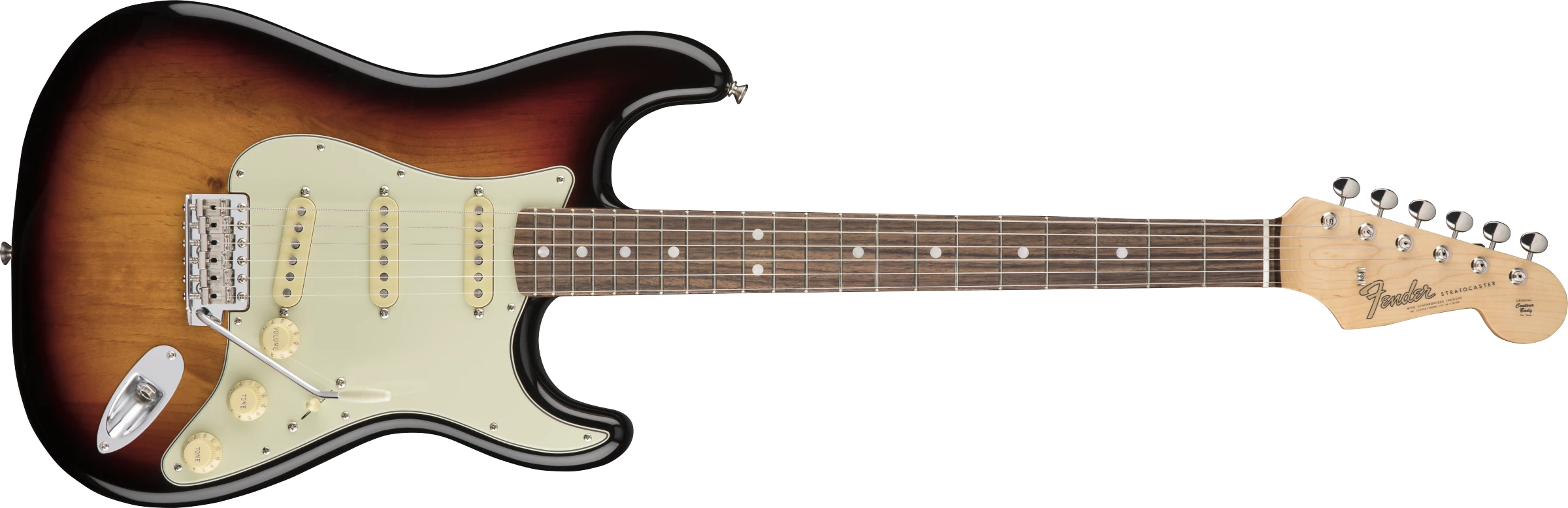 Fender® American Original '60s Stratocaster®, Rosewood Fingerboard, 3-Color Sunburst