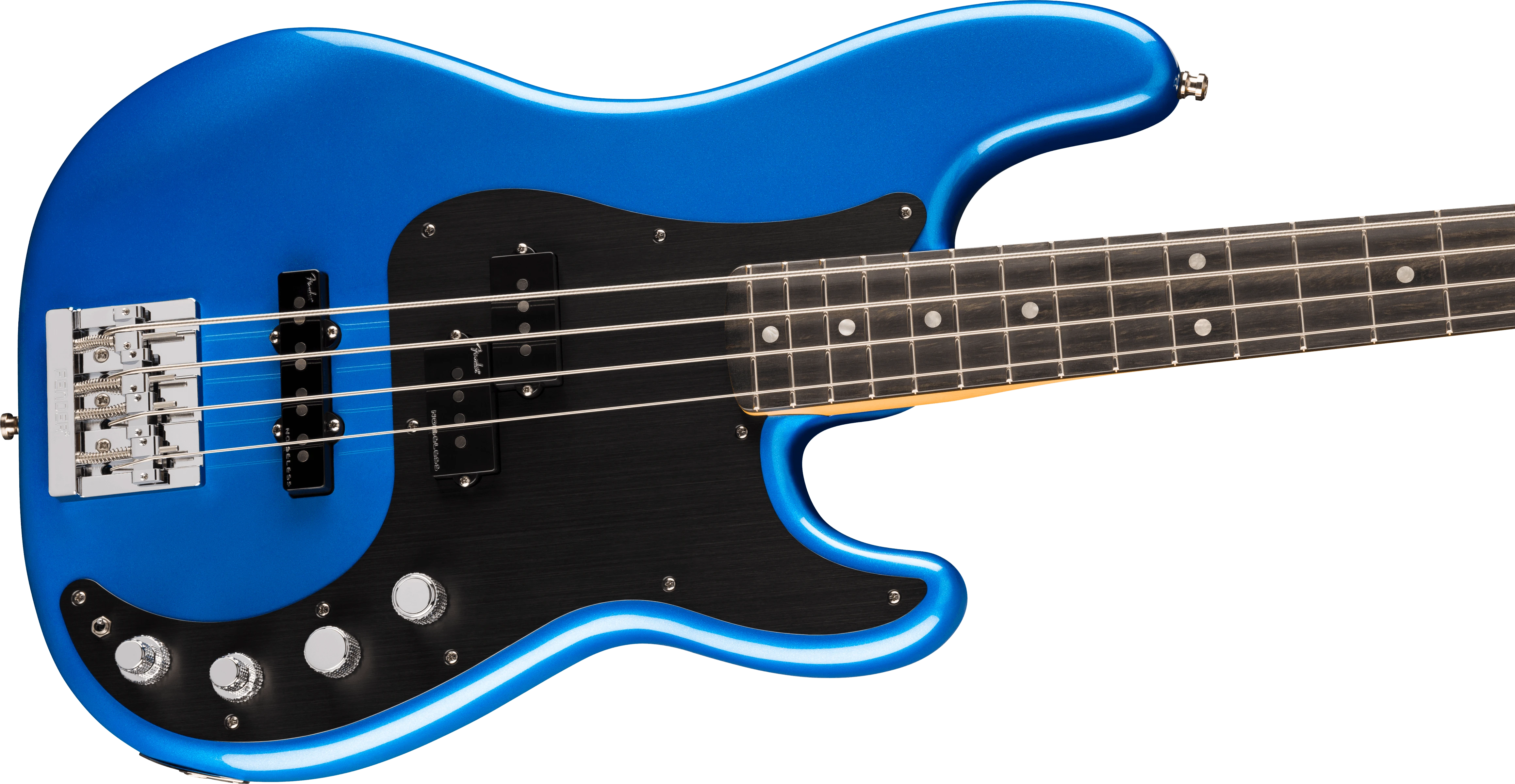 Fender® American Ultra II Precision Bass®, Ebony Fingerboard, Noble Blue