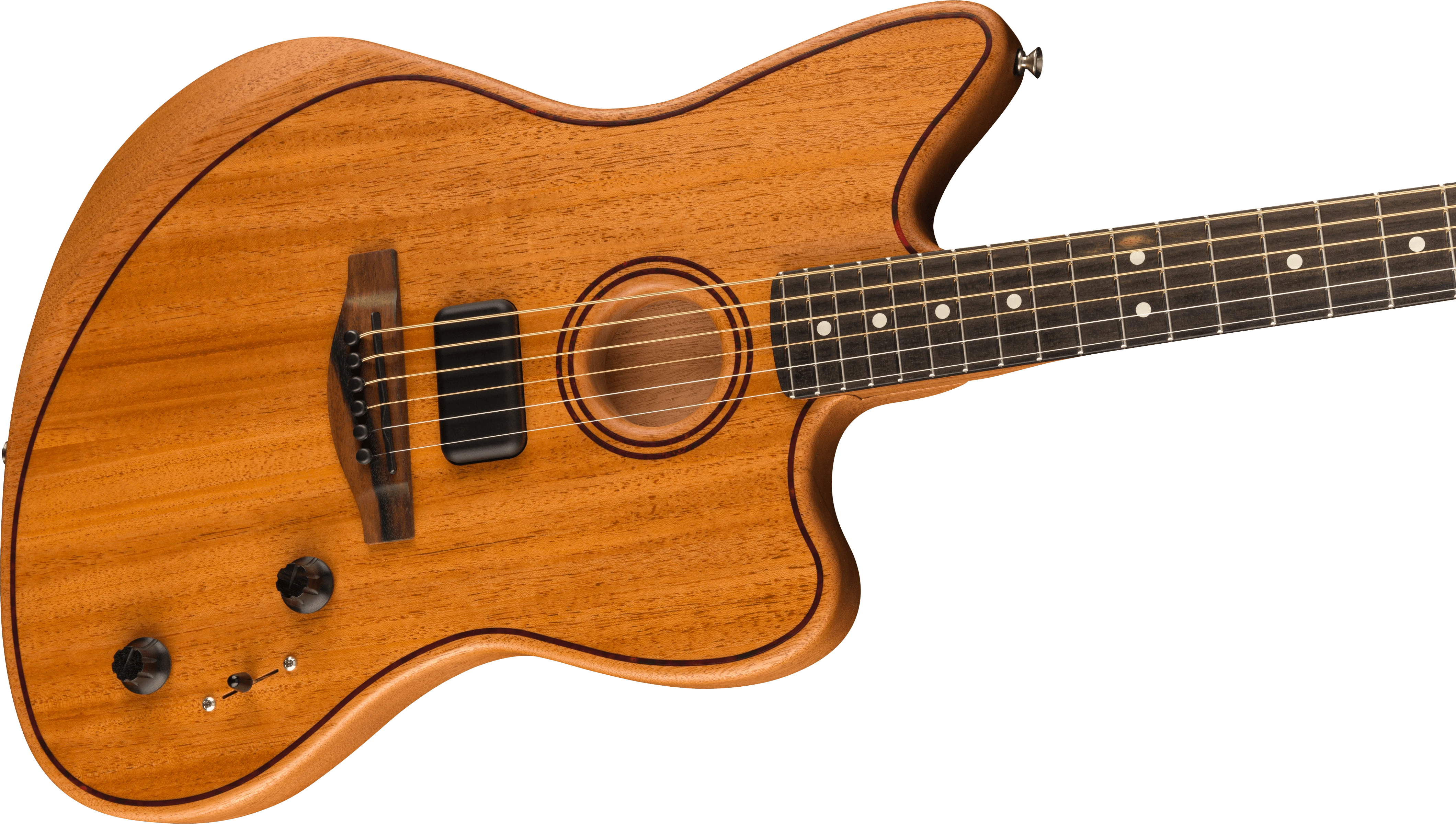 Fender® American Acoustasonic® Jazzmaster® All-Mahogany, Ebony Fingerboard, Natural