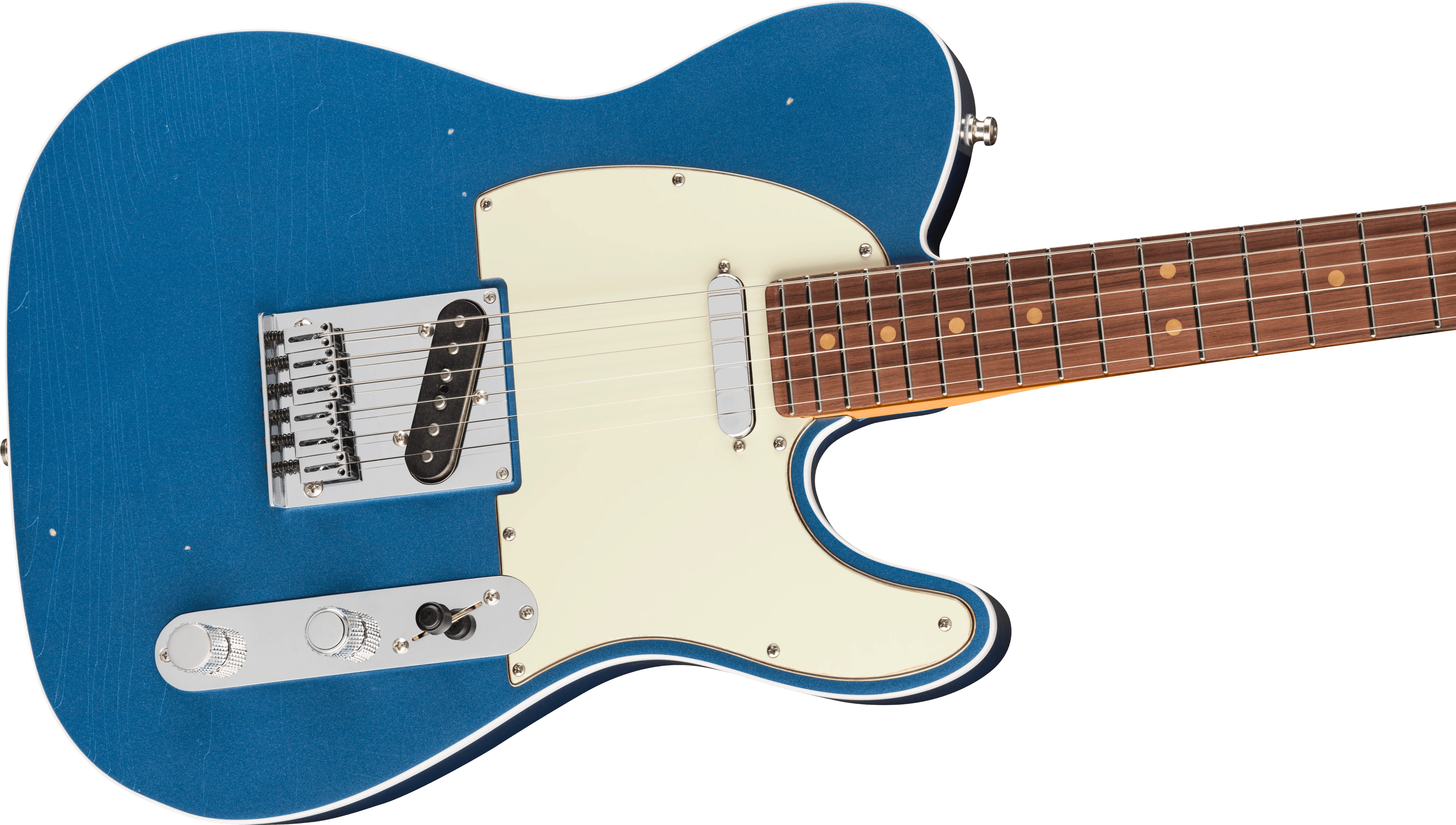 Fender® American Ultra Luxe Vintage '60s Custom Telecaster®, Rosewood Fingerboard, Lake Placid Blue