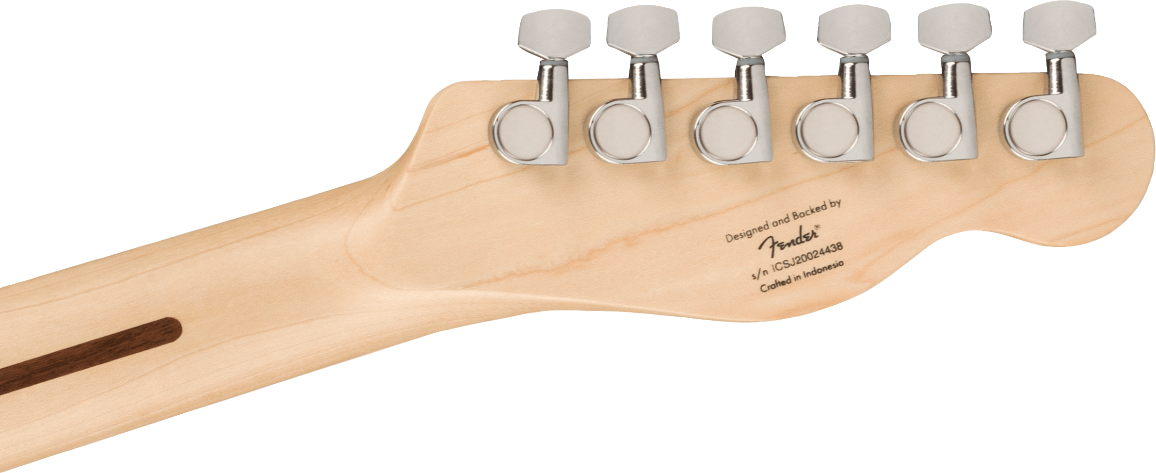 Squier® Affinity Series® Telecaster® Left-Handed, Maple Fingerboard, Black Pickguard, Butterscotch Blonde