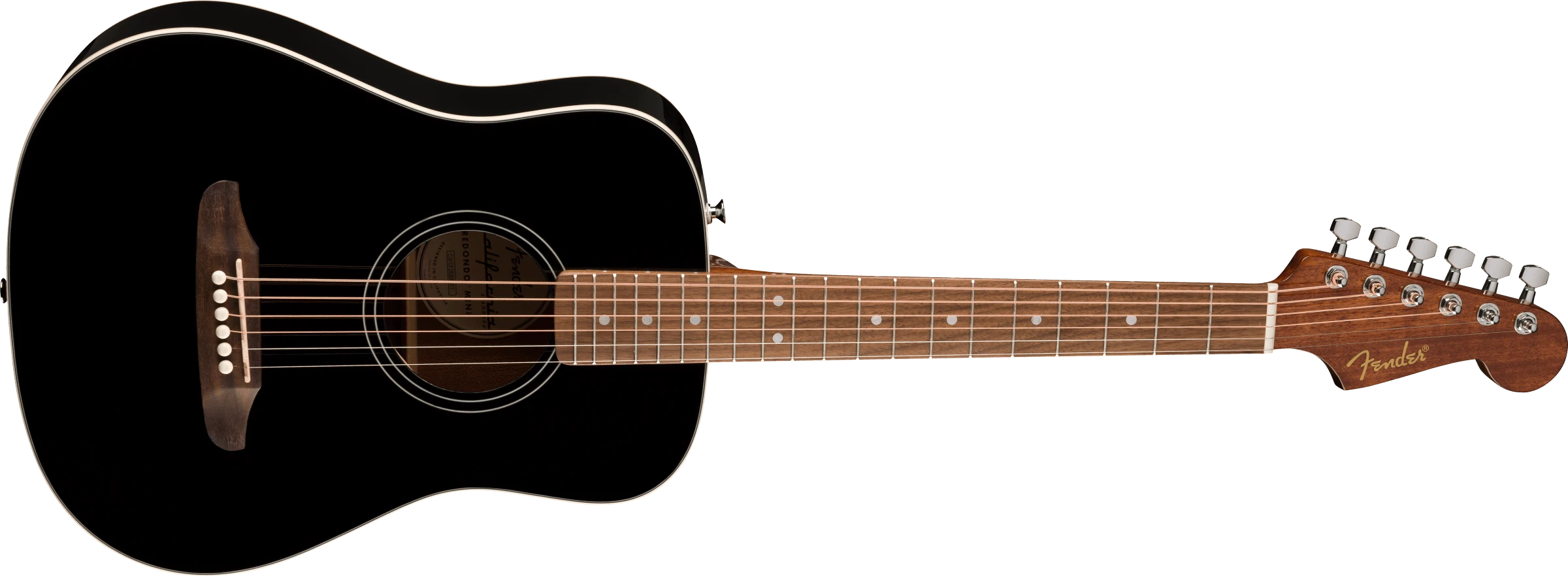 Fender® California Standard Redondo™ Mini with Bag, Spruce Top, Black
