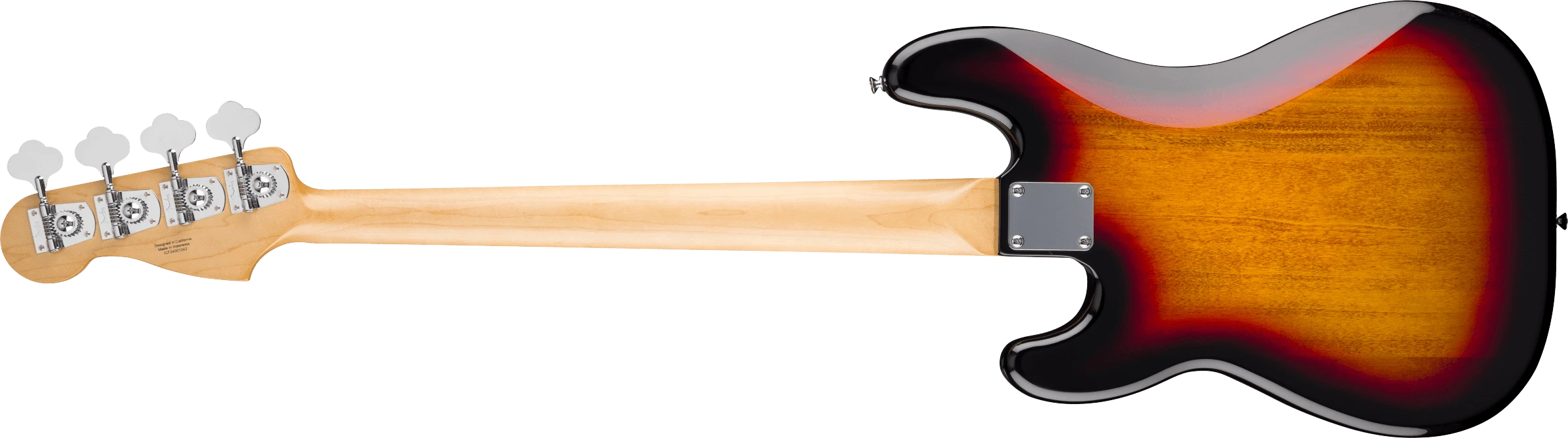 Fender® Standard Precision Bass®, Laurel Fingerboard, Black Pickguard, 3-Color Sunburst
