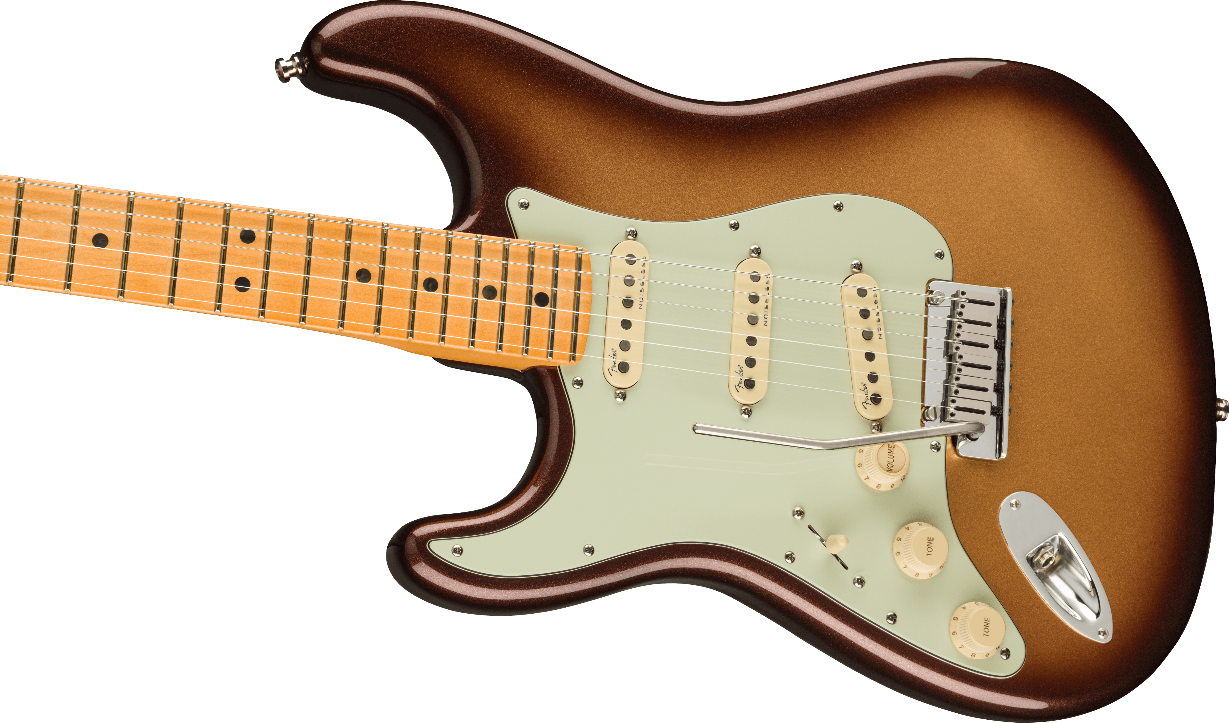 Fender® American Ultra Stratocaster® Left-Hand, Maple Fingerboard, Mocha Burst