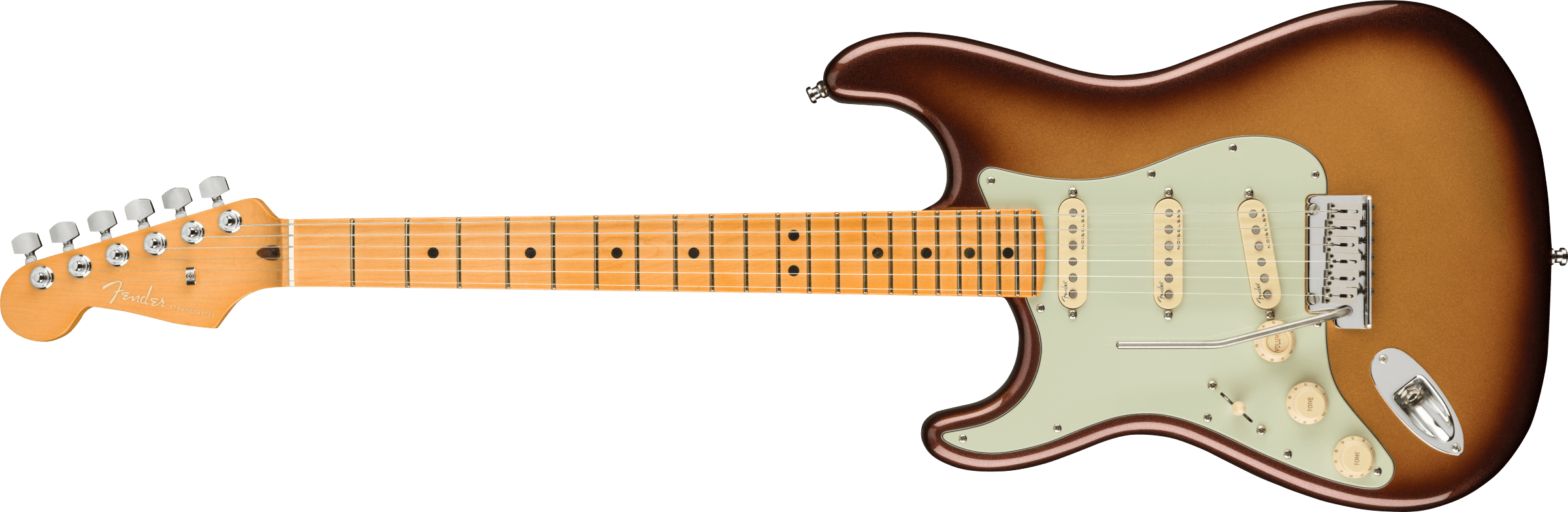 Fender® American Ultra Stratocaster® Left-Hand, Maple Fingerboard, Mocha Burst