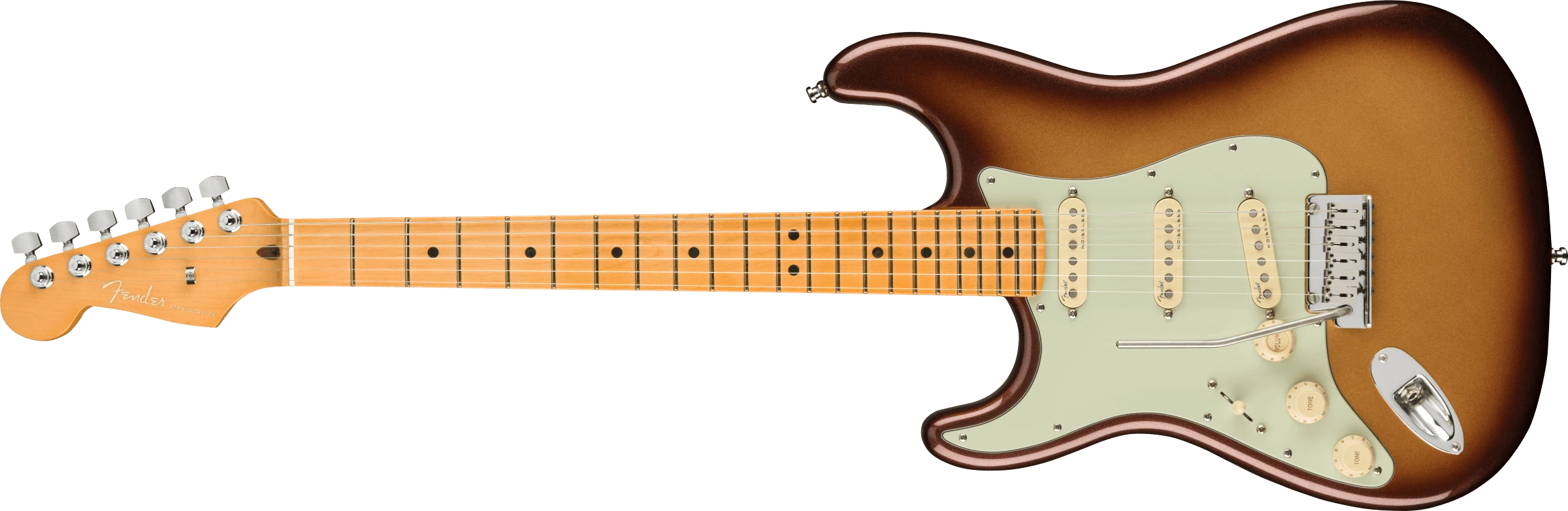 Fender® American Ultra Stratocaster® Left-Hand, Maple Fingerboard, Mocha Burst