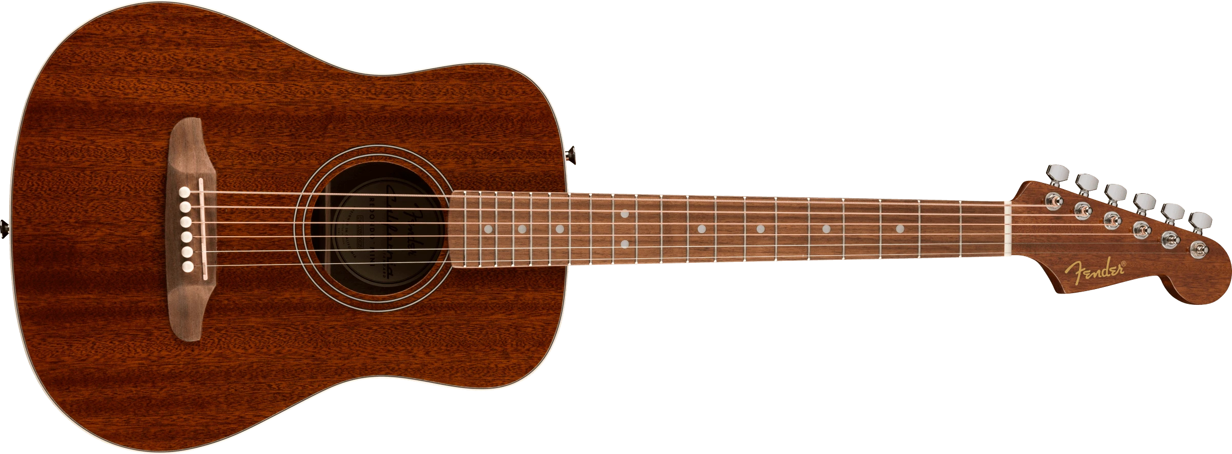 Fender® California Standard Redondo™ Mini with Bag, Sapele Top, Natural Sapele