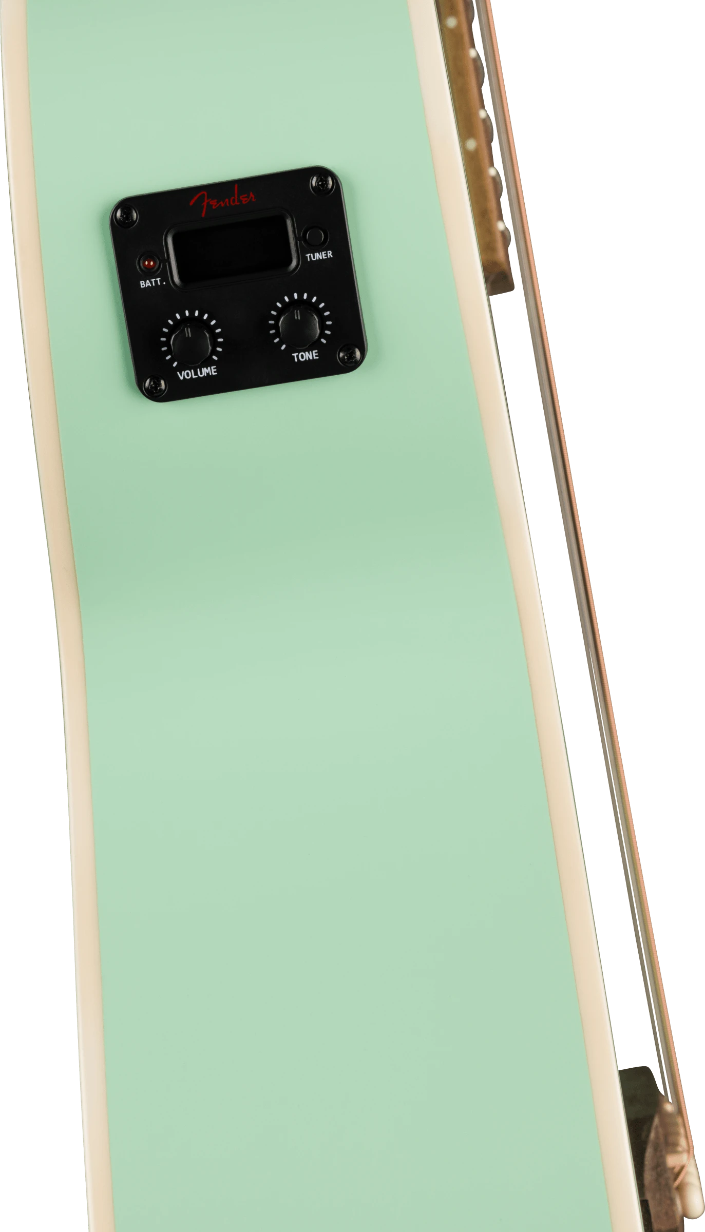 Fender® California Standard Monterey™ E, Spruce Top, Ivory Pickguard, Surf Green
