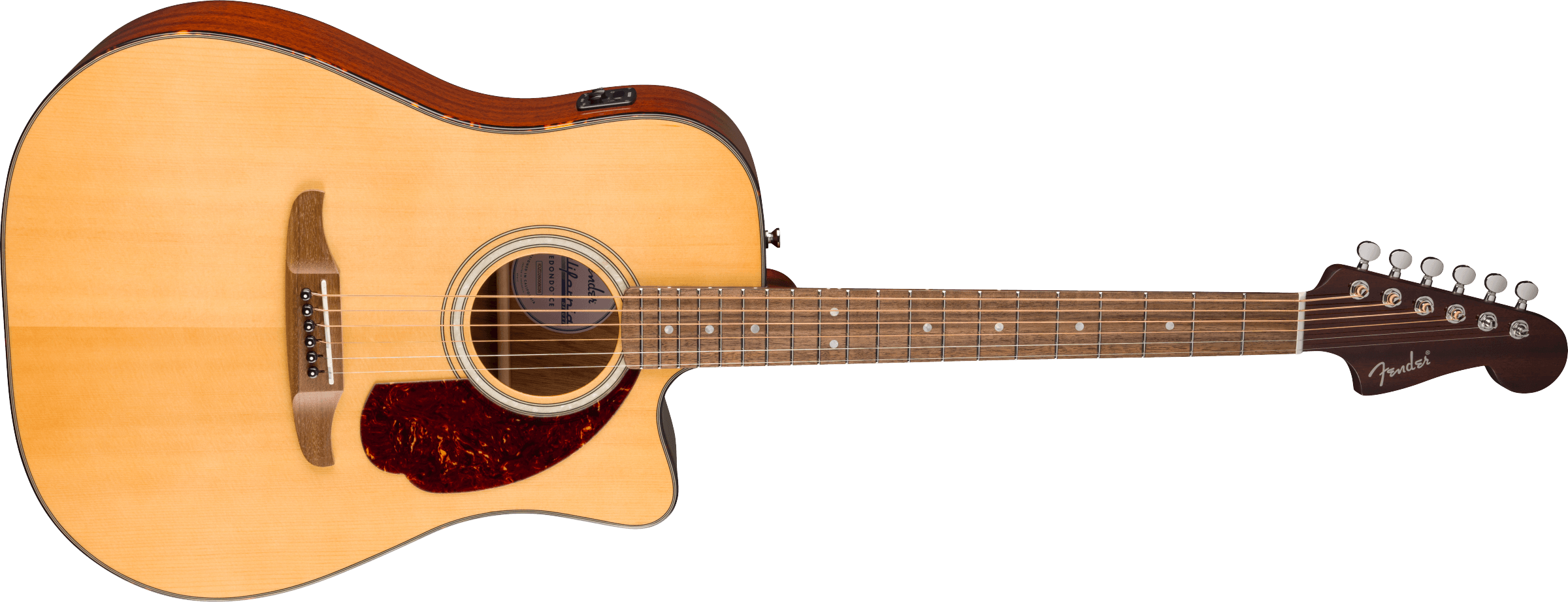 Fender® California Deluxe Redondo™ CE, Walnut Fingerboard, Natural