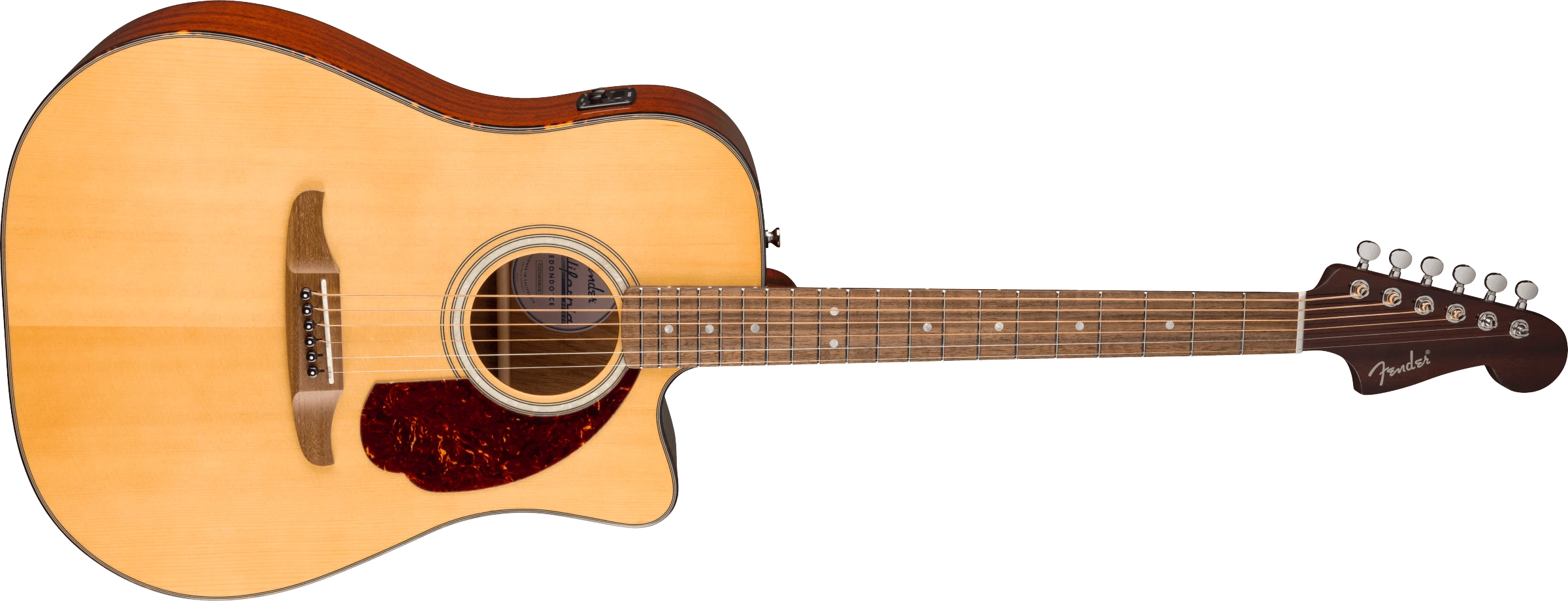 Fender® California Deluxe Redondo™ CE, Walnut Fingerboard, Natural