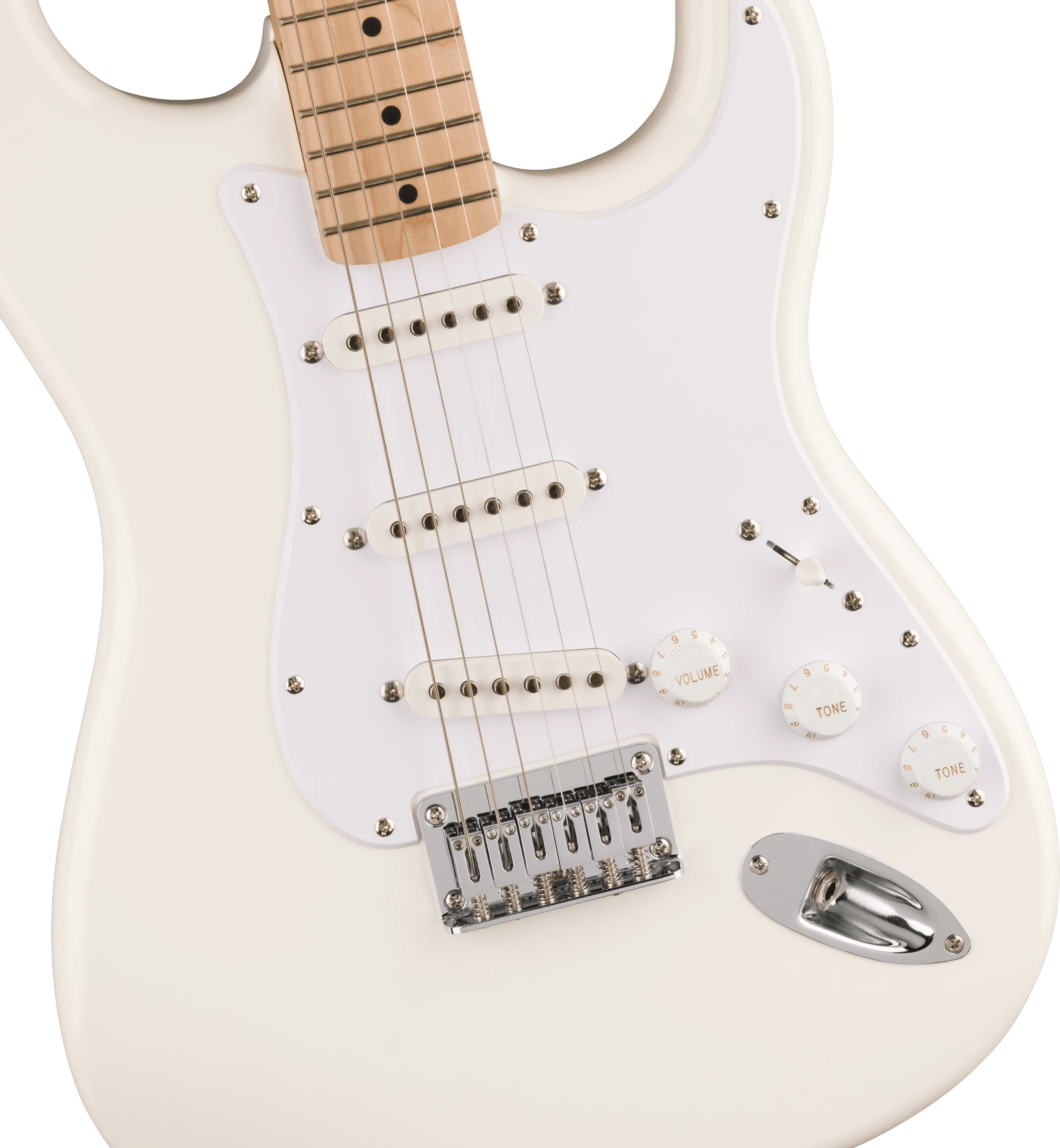 Squier® Squier Sonic® Stratocaster® HT, Maple Fingerboard, White Pickguard, Arctic White