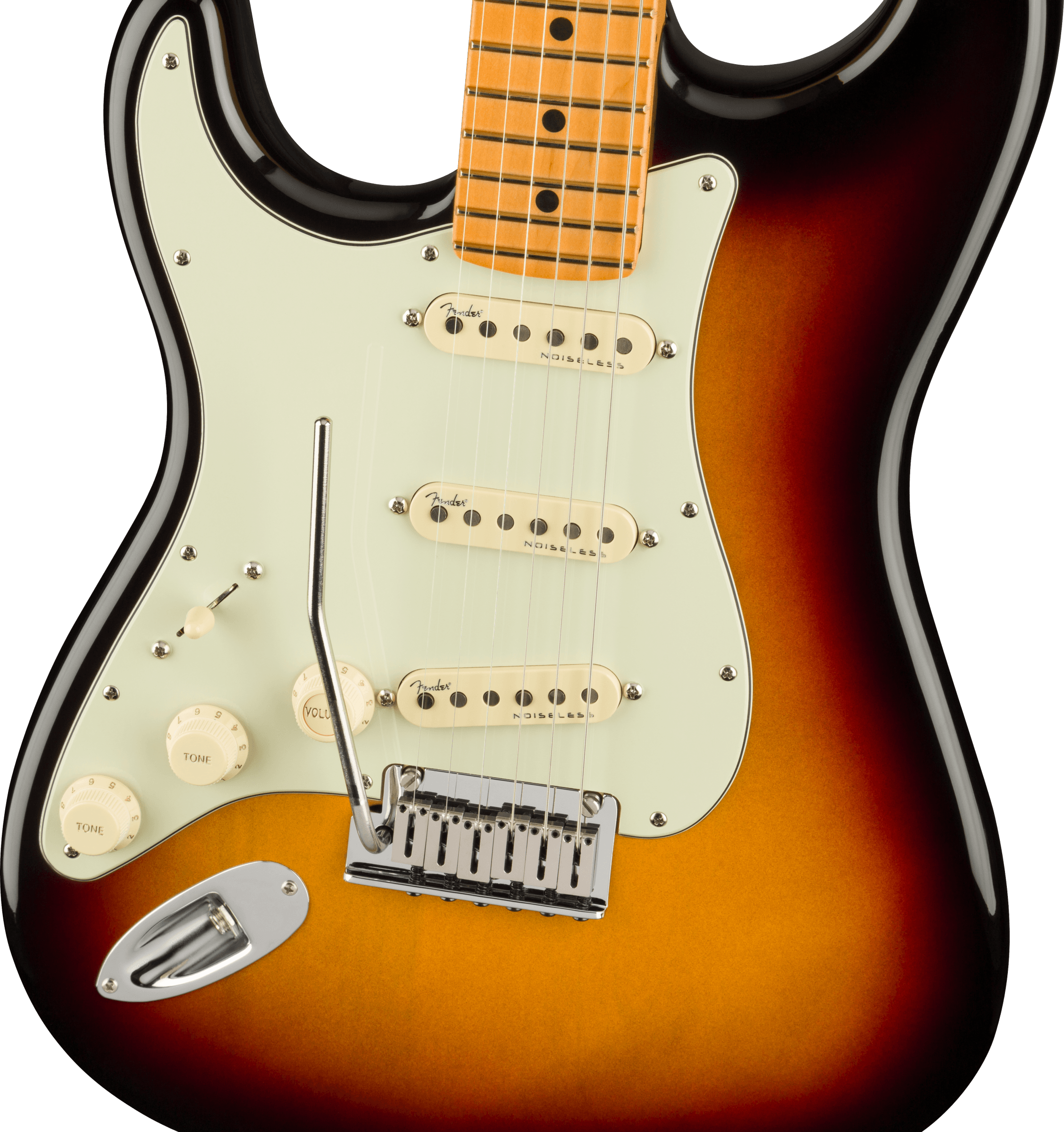 Fender® American Ultra Stratocaster® Left-Hand, Maple Fingerboard, Ultraburst