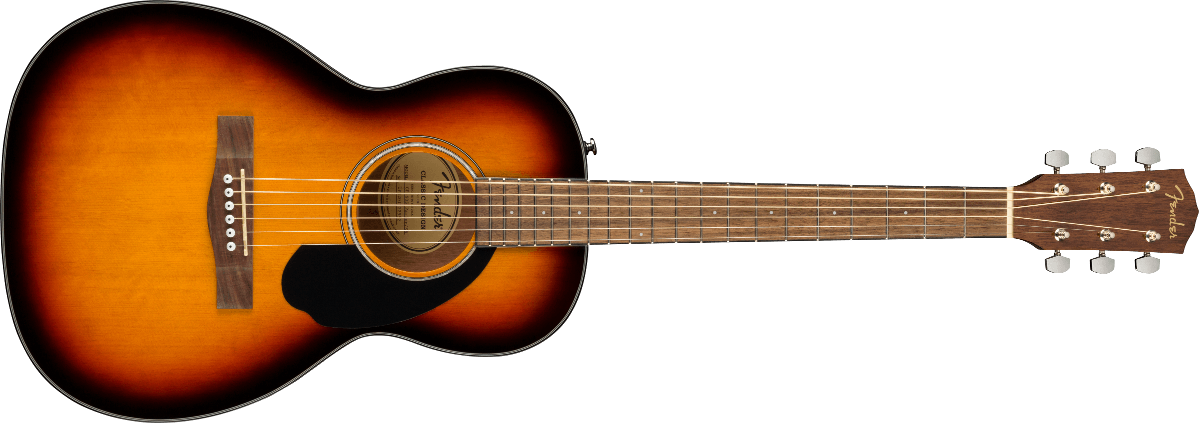 Fender® CP-60S Parlor, Walnut Fingerboard, Sunburst