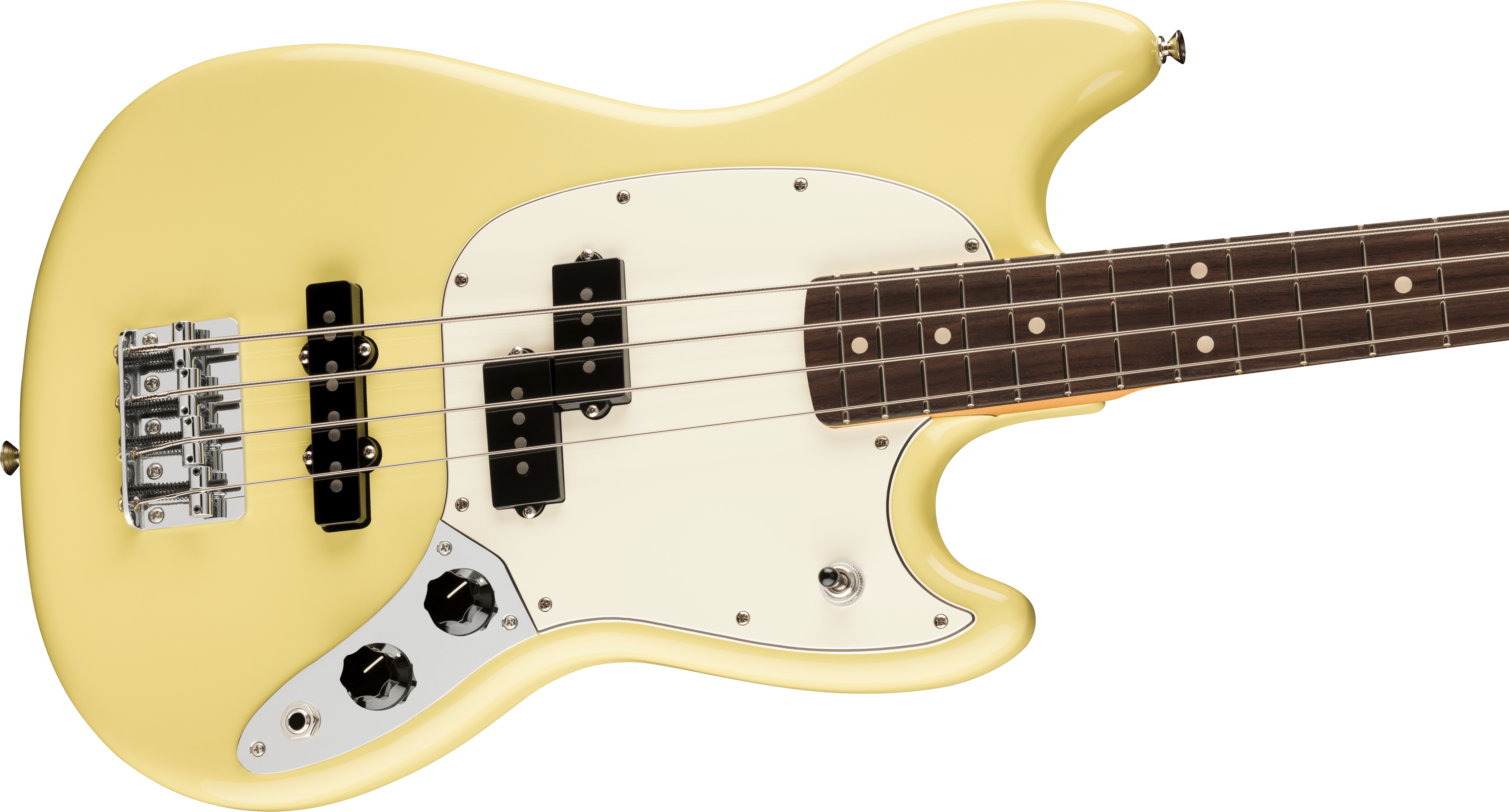 Fender® Player II Mustang® Bass PJ, Rosewood Fingerboard, Hialeah Yellow