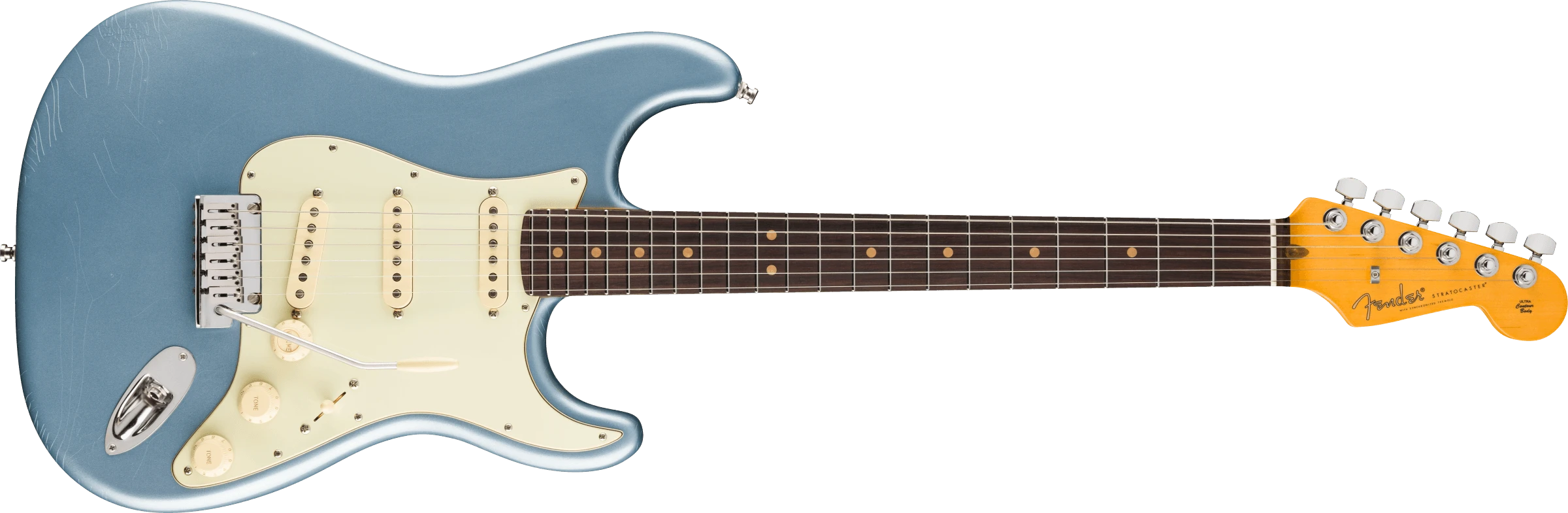 Fender® American Ultra Luxe Vintage '60s Stratocaster®, Rosewood Fingerboard, Ice Blue Metallic