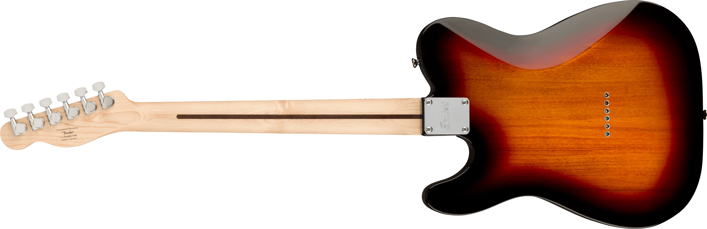Squier® Affinity Series™ Telecaster®, Maple Fingerboard, Black Pickguard, 3-Color Sunburst