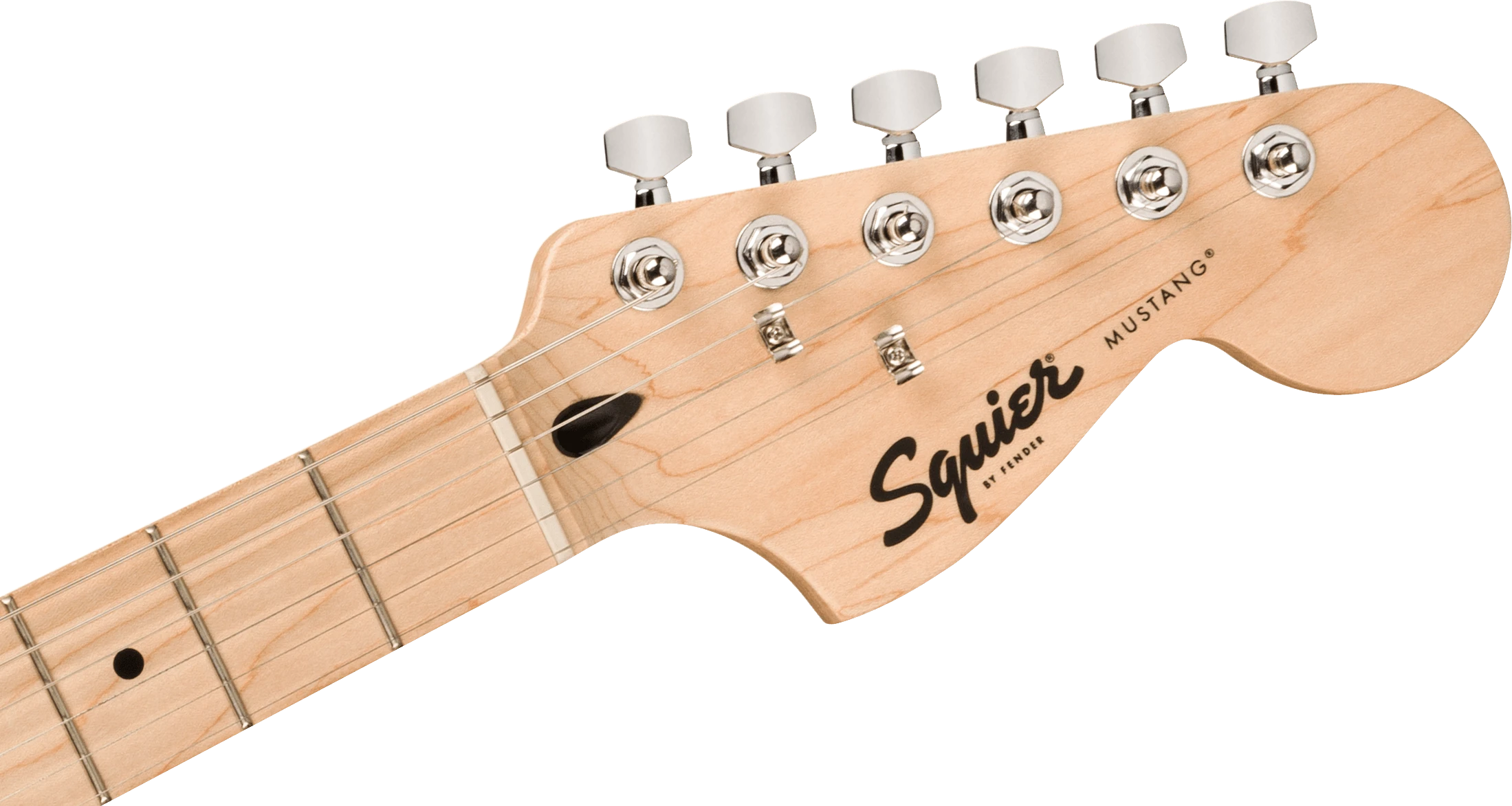 Squier® Squier Sonic® Mustang® HH, Maple Fingerboard, White Pickguard, Flash Pink