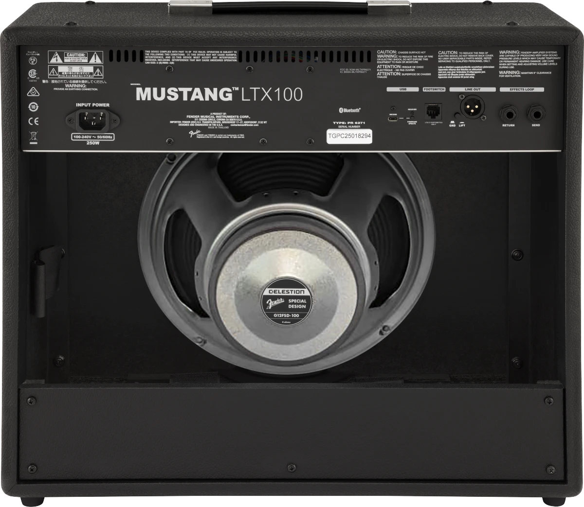 Fender® Mustang™ LTX100, 230V EU
