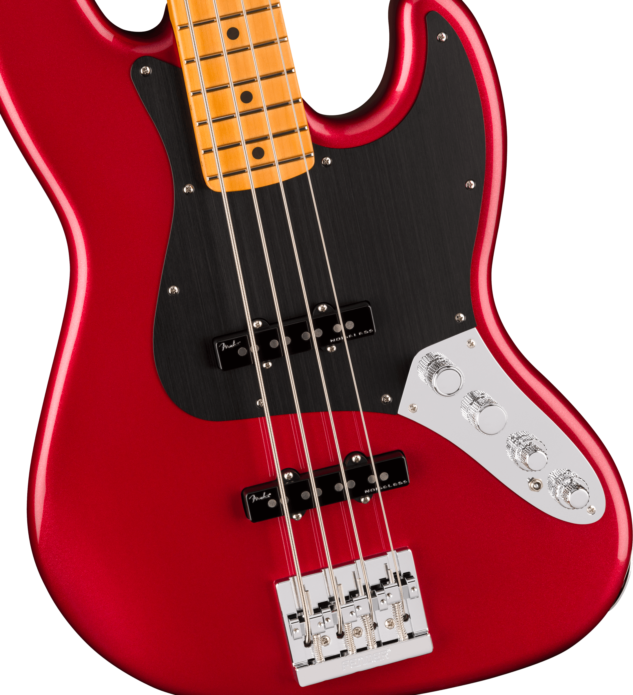 Fender® American Ultra II Jazz Bass®, Maple Fingerboard, Sinister Red