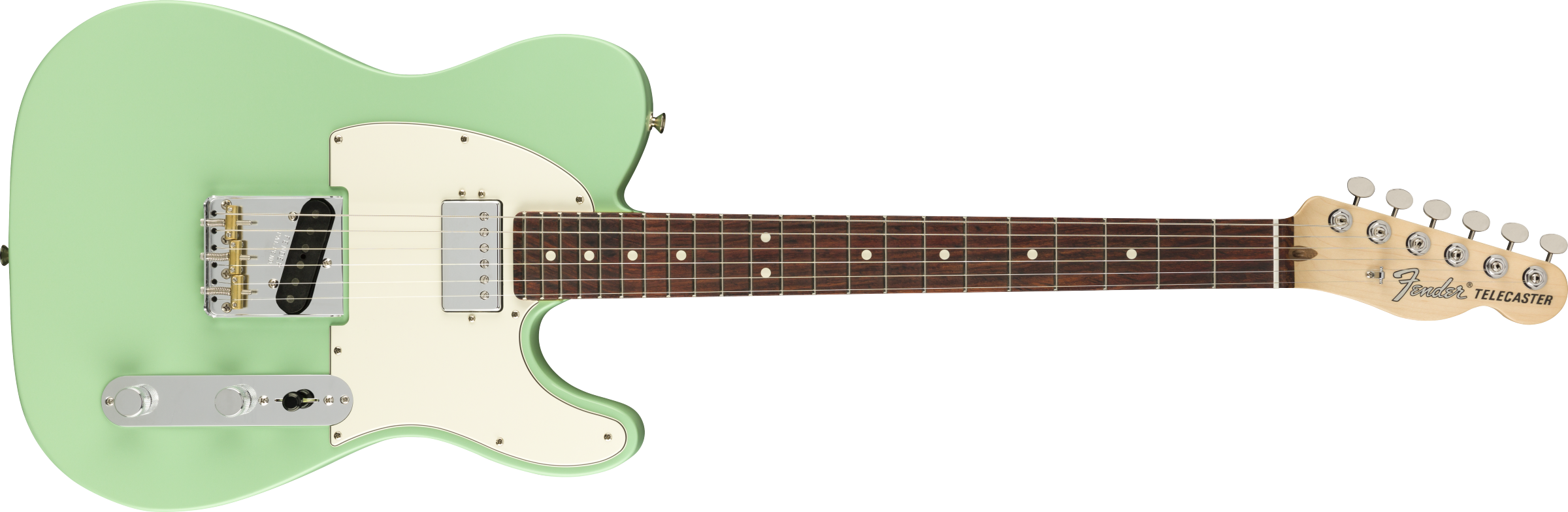 Fender® American Performer Telecaster® with Humbucking, Rosewood Fingerboard, Satin Surf Green