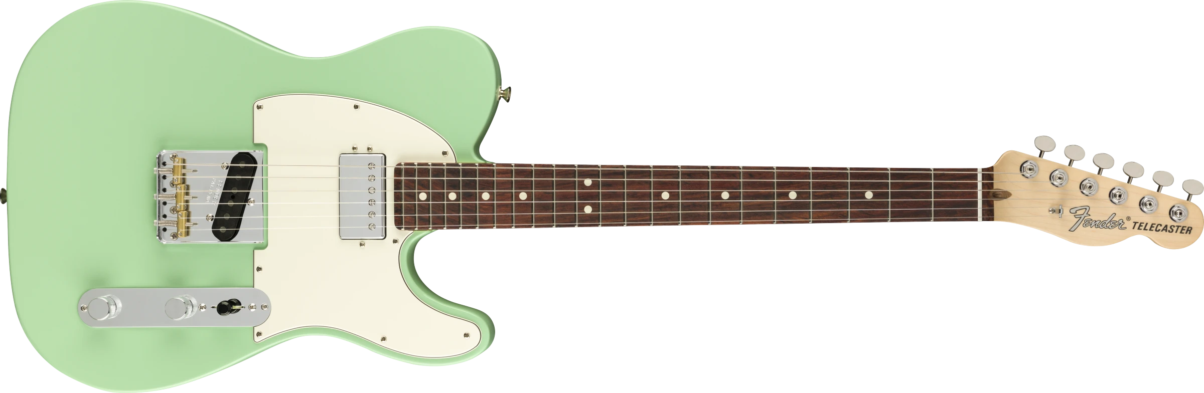 Fender® American Performer Telecaster® with Humbucking, Rosewood Fingerboard, Satin Surf Green