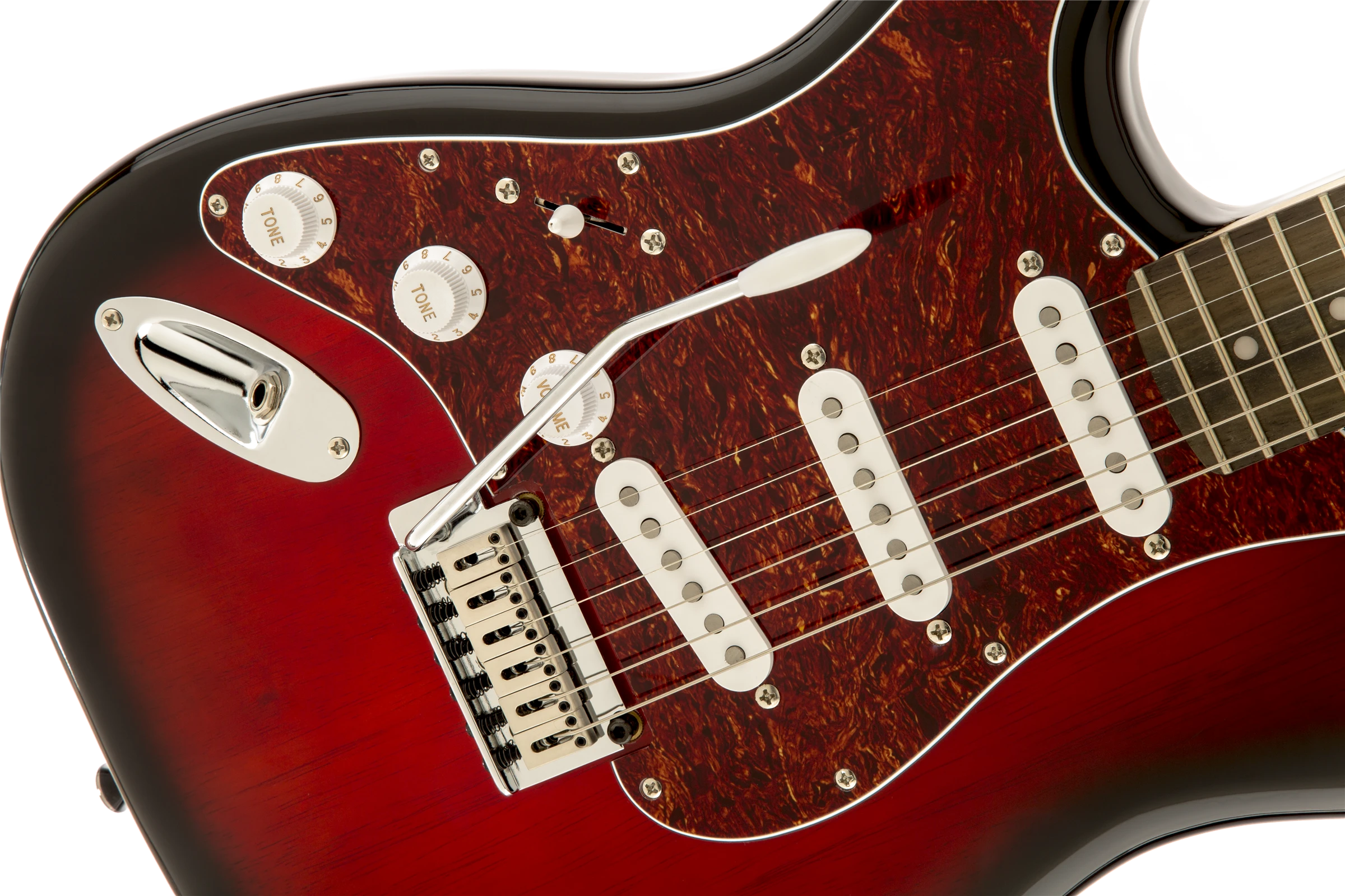 Squier® Standard Stratocaster® Left-Hand, Rosewood Fingerboard, Antique Burst