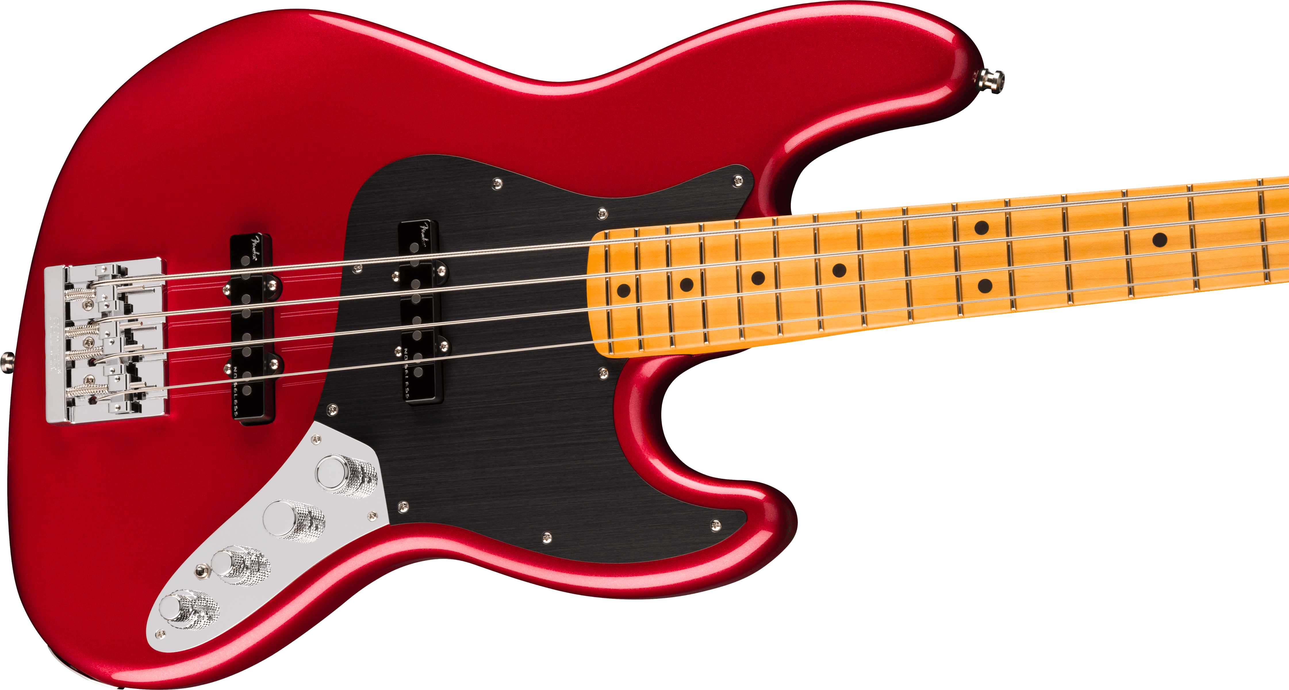 Fender® American Ultra II Jazz Bass®, Maple Fingerboard, Sinister Red