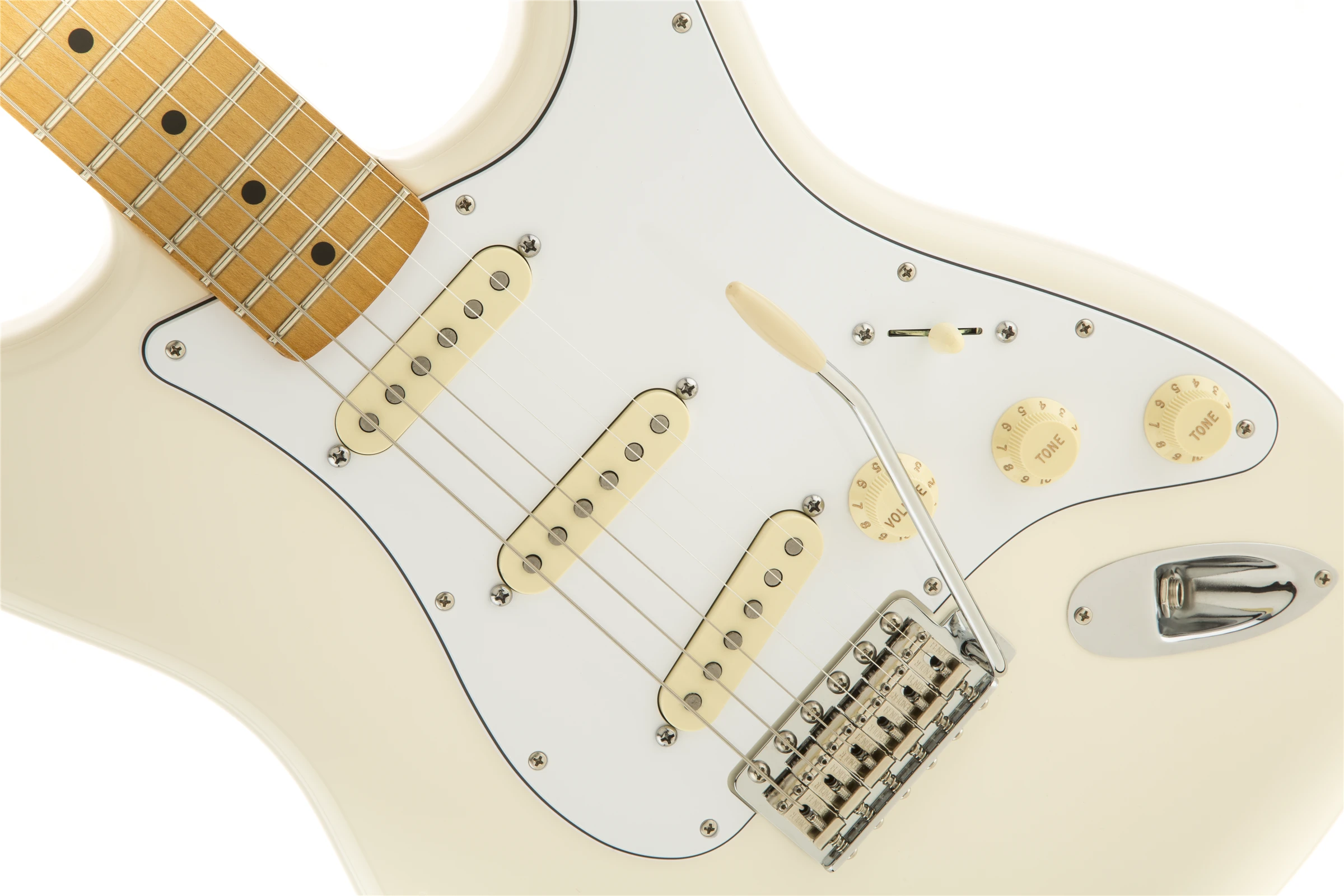 Fender® Jimi Hendrix Stratocaster®, Maple Fingerboard, Olympic White