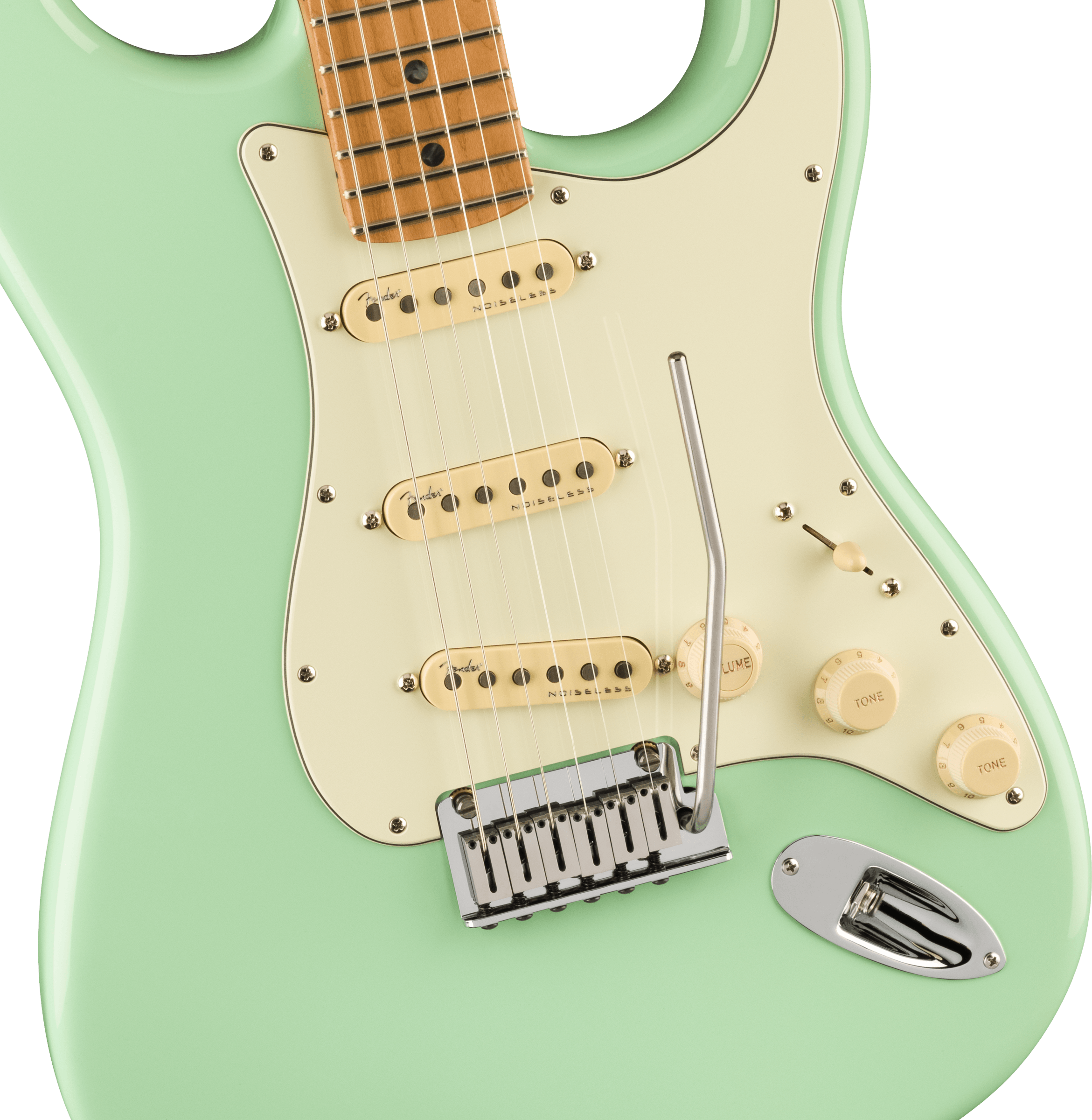 Fender® American Ultra Stratocaster®, Maple Fingerboard, Surf Green