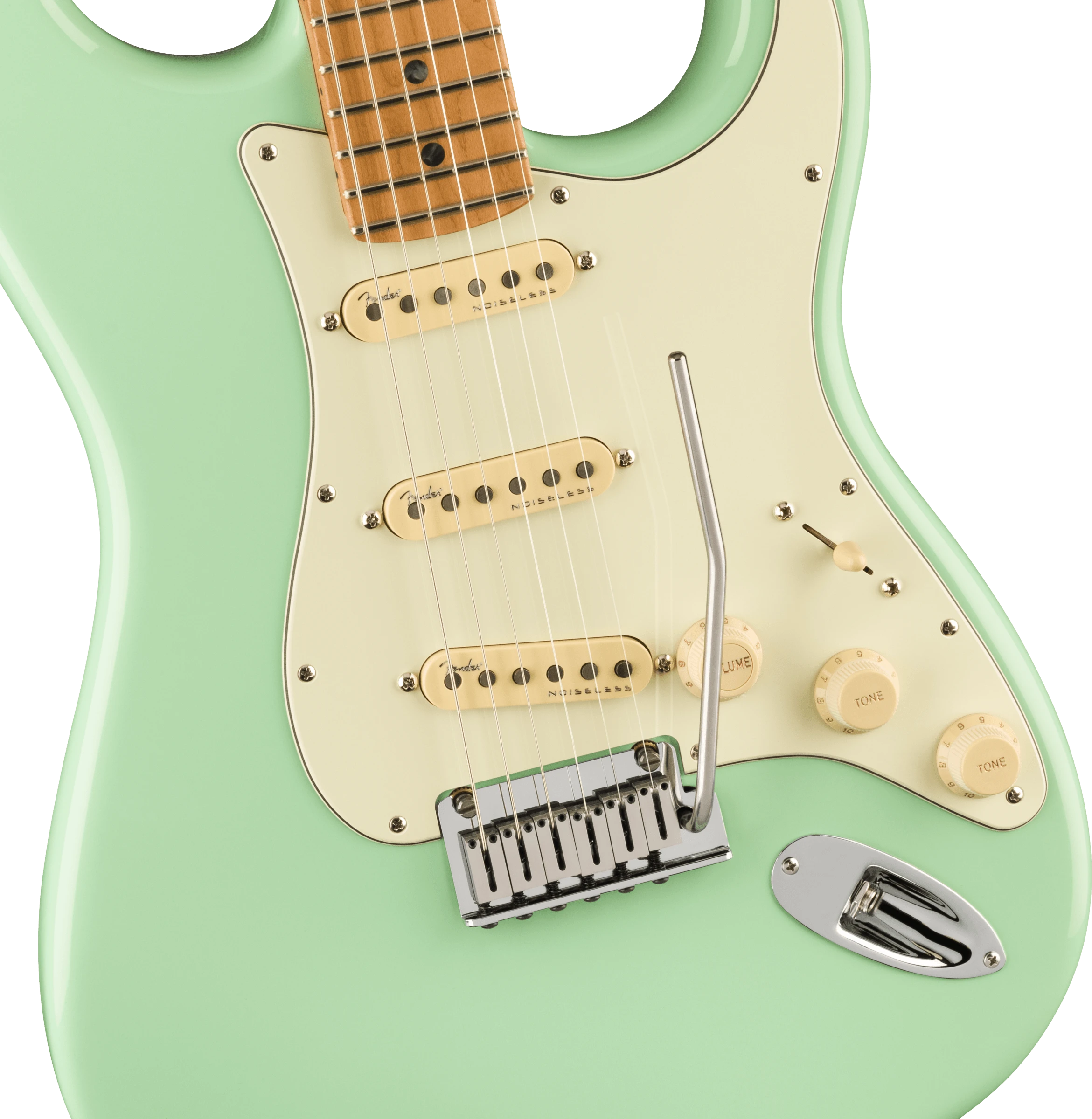 Fender® American Ultra Stratocaster®, Maple Fingerboard, Surf Green