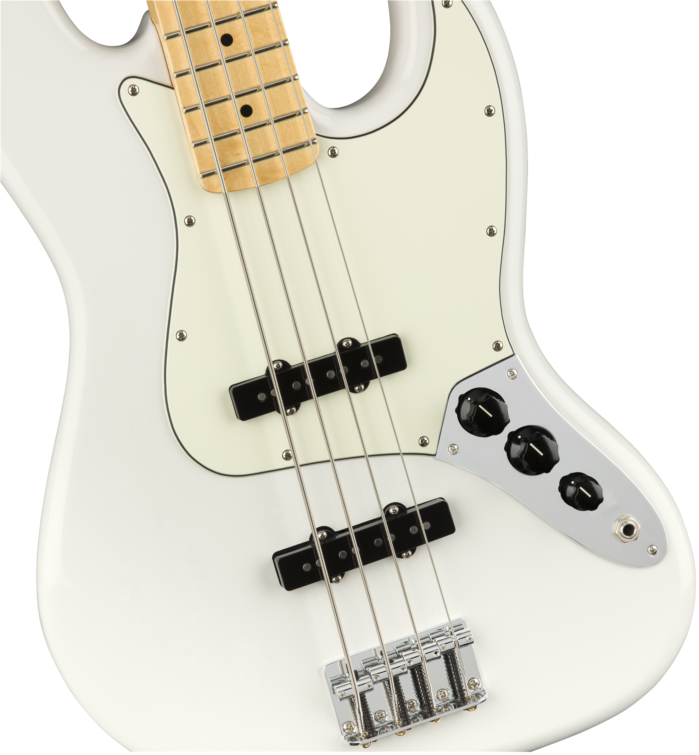 Fender® Player Jazz Bass®, Maple Fingerboard, Polar White