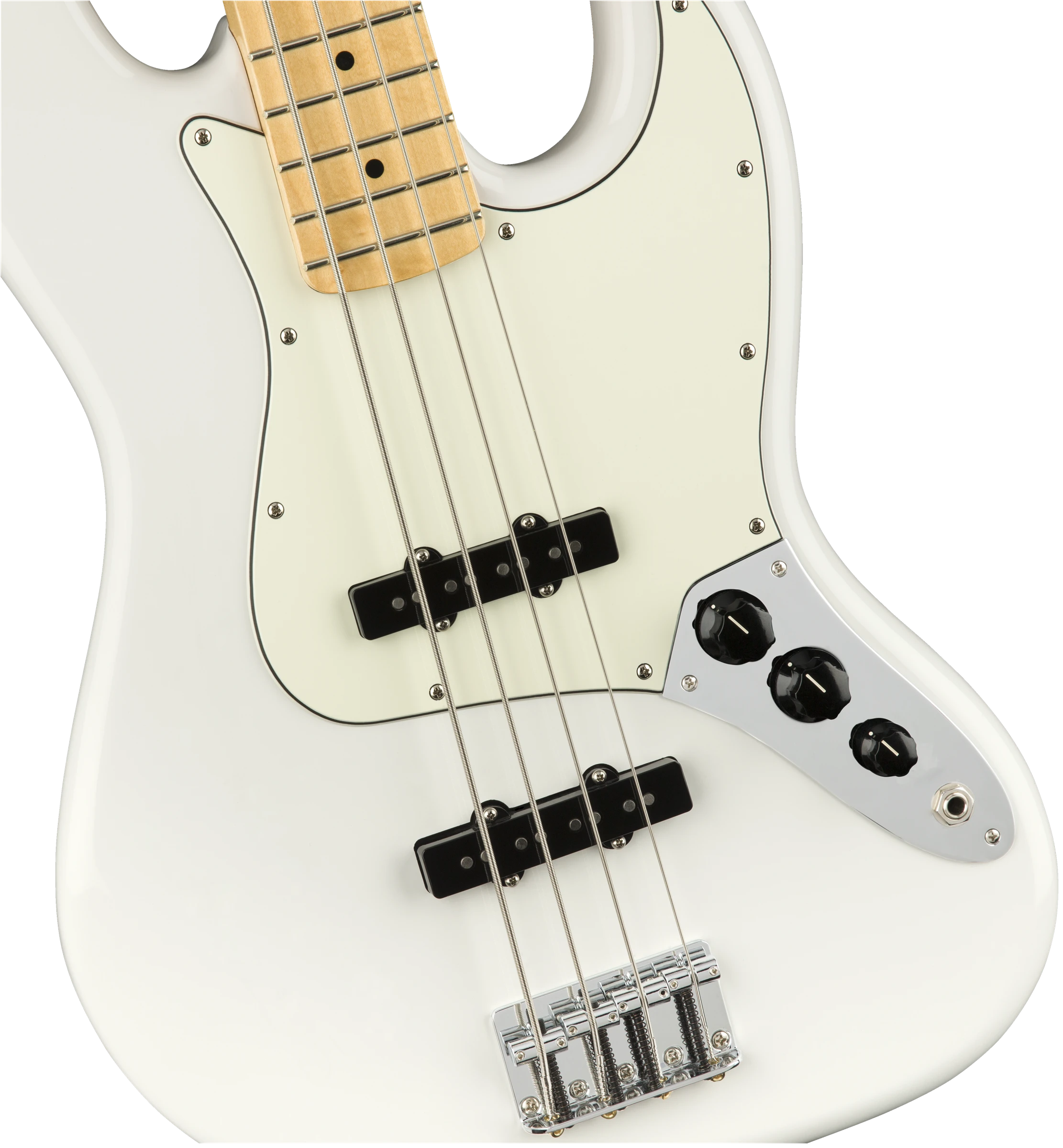 Fender® Player Jazz Bass®, Maple Fingerboard, Polar White