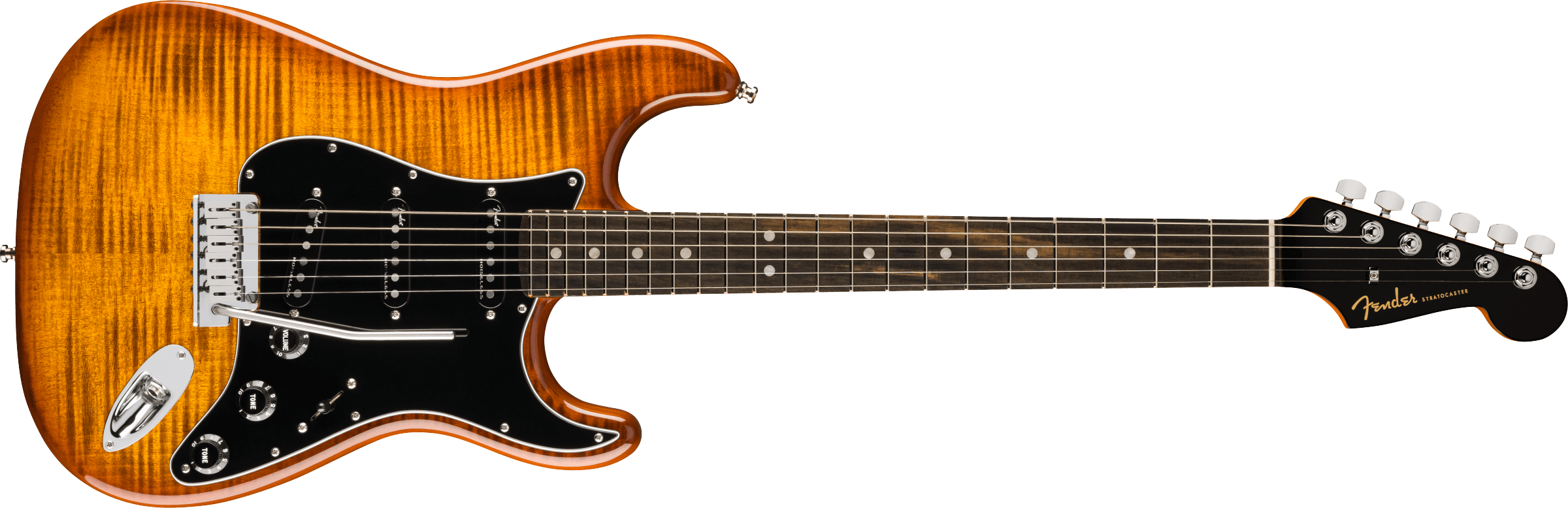 Fender® Limited Edition American Ultra Stratocaster®, Ebony Fingerboard, Tiger Eye
