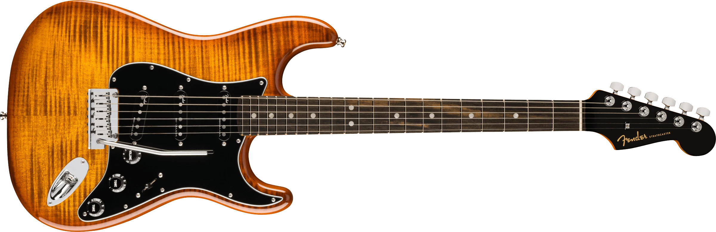 Fender® Limited Edition American Ultra Stratocaster®, Ebony Fingerboard, Tiger Eye