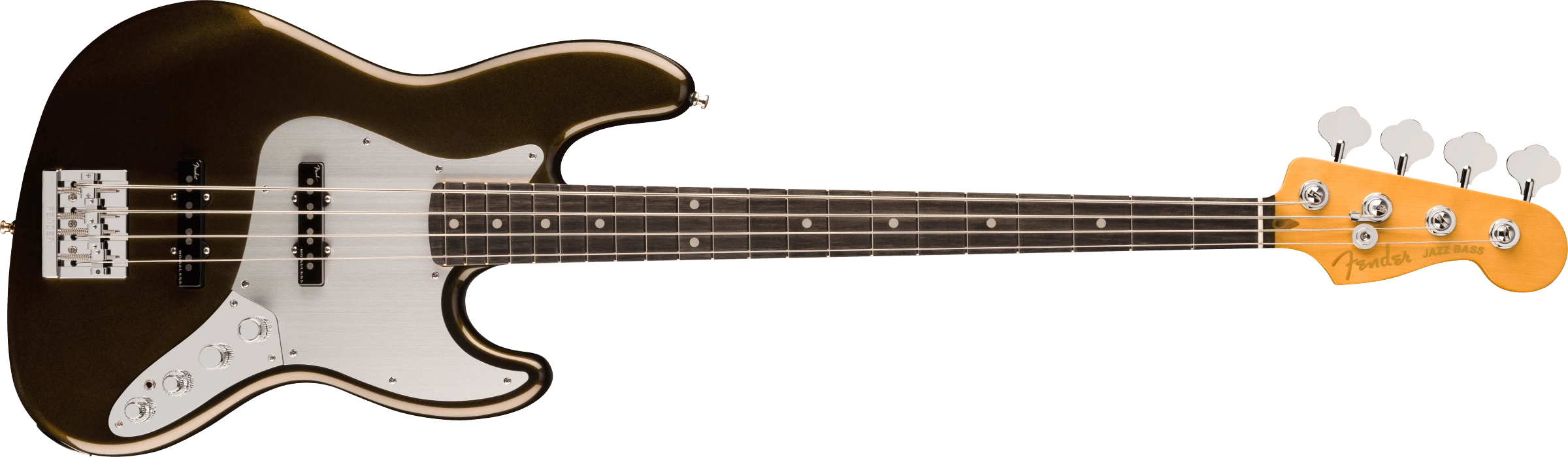 Fender® American Ultra II Jazz Bass®, Ebony Fingerboard, Texas Tea