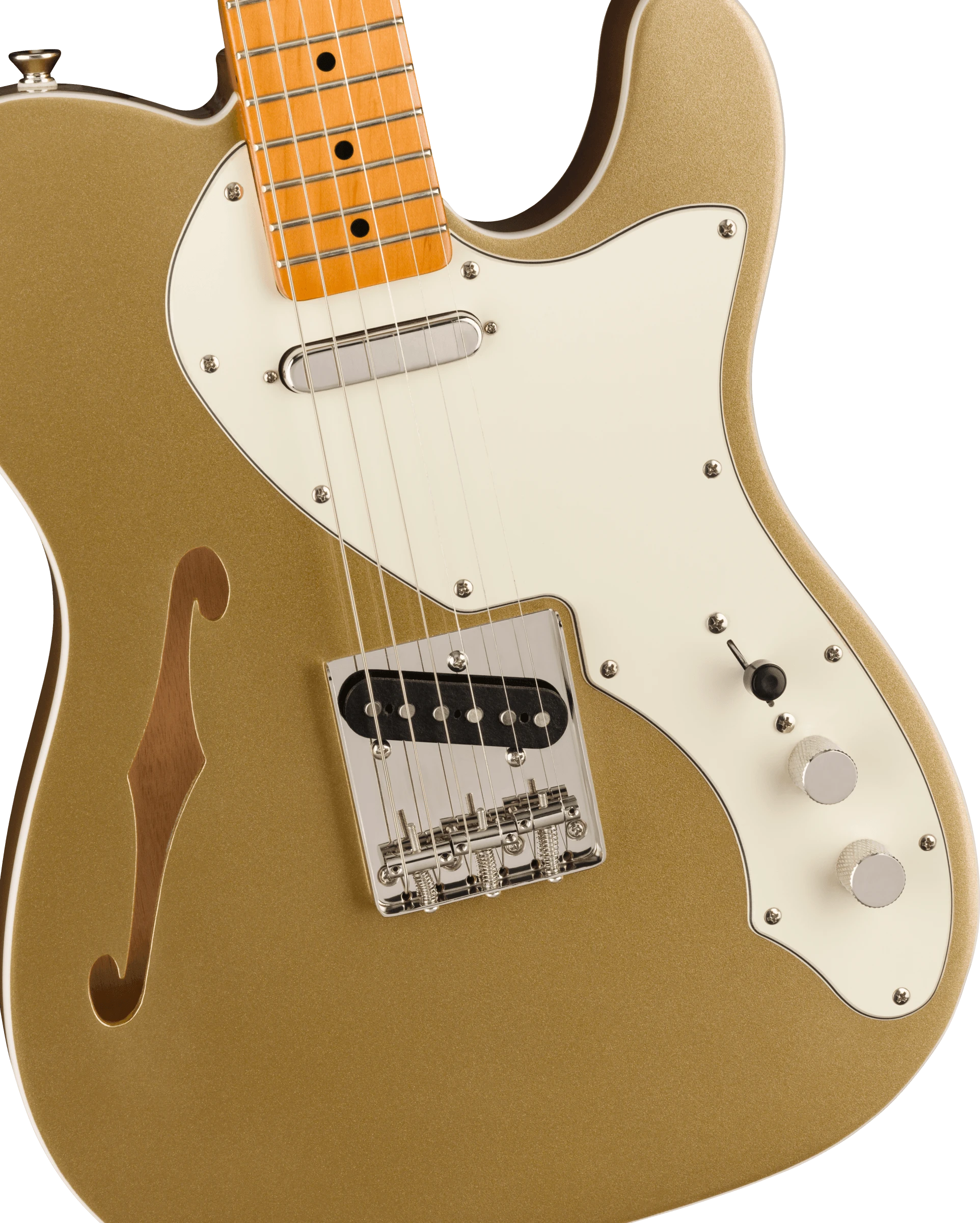 Squier® FSR Classic Vibe '60s Telecaster® Thinline, Maple Fingerboard, Parchment Pickguard, Aztec Gold