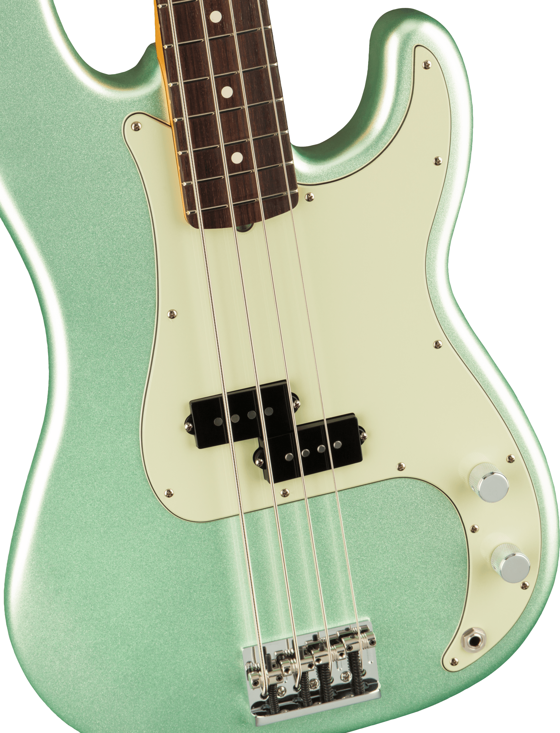 Fender® American Professional II Precision Bass®, Rosewood Fingerboard, Mystic Surf Green