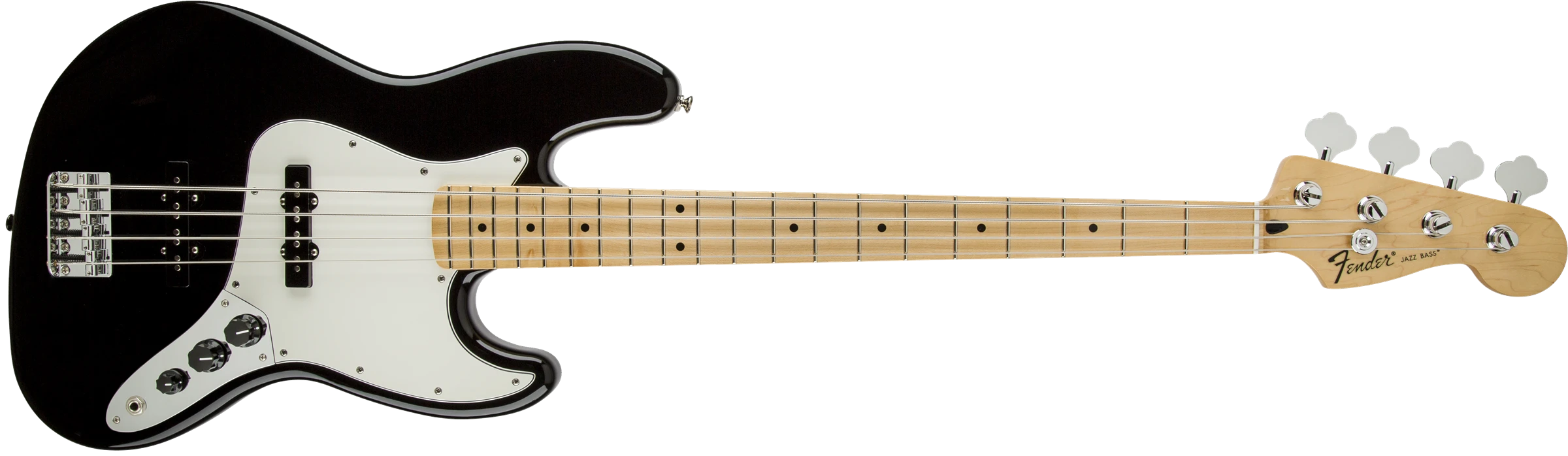 Fender® Standard Jazz Bass®, Maple Fingerboard, Black