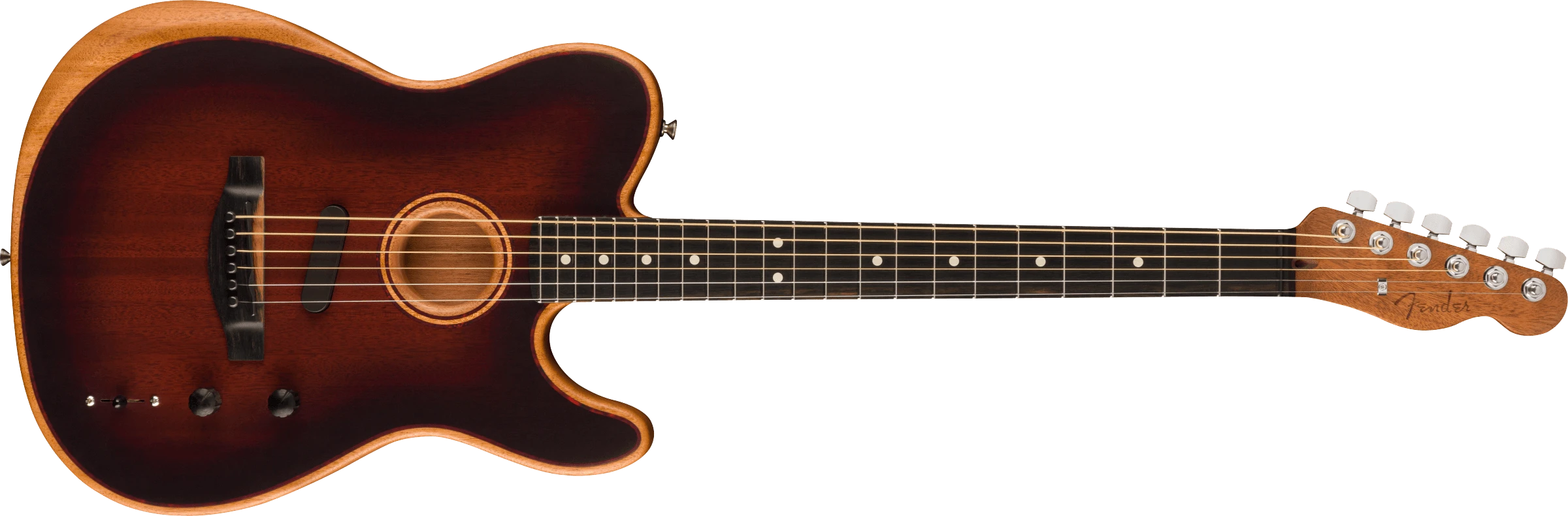 Fender® American Acoustasonic® Telecaster® All-Mahogany, Ebony Fingerboard, Bourbon Burst