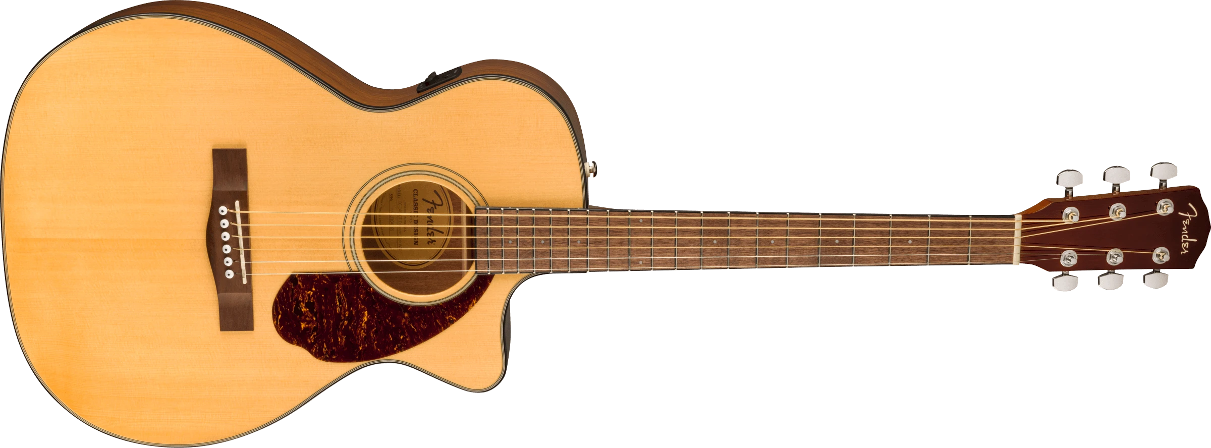 Fender® CC-140SCE Concert, Walnut Fingerboard, Natural with Case