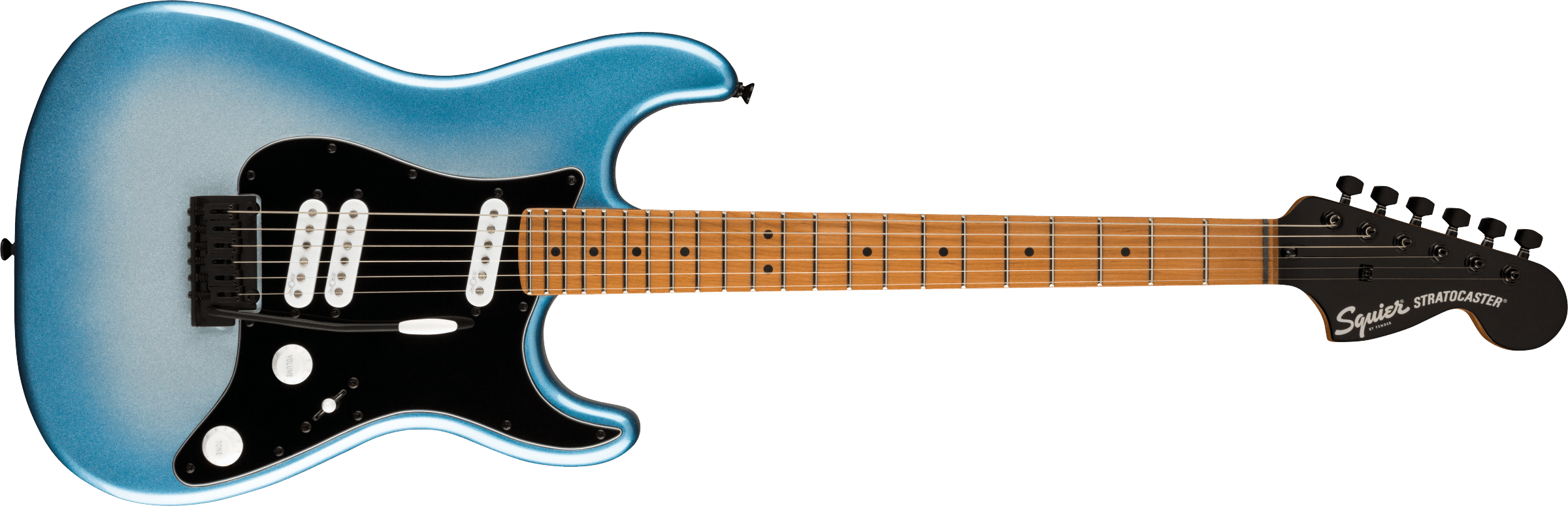 Squier® Contemporary Stratocaster® Special, Roasted Maple Fingerboard, Black Pickguard, Sky Burst Metallic