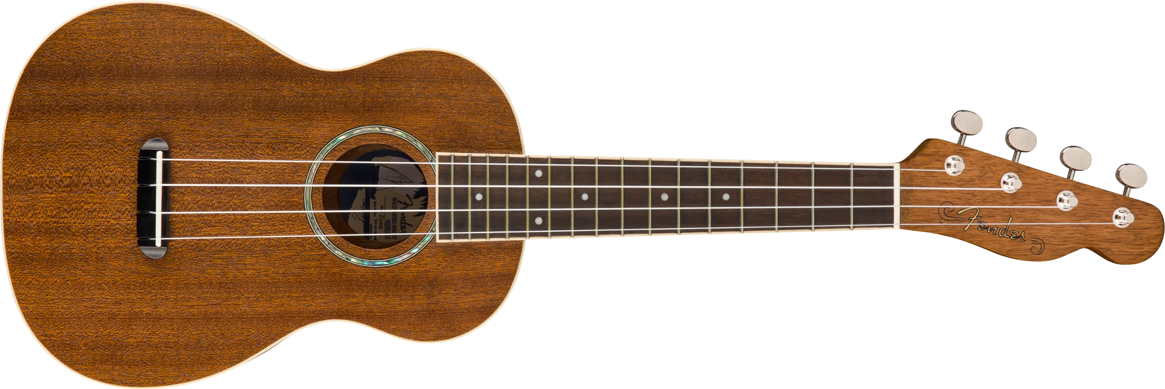 Fender® Zuma Concert Ukulele, Walnut Fingerboard, Natural