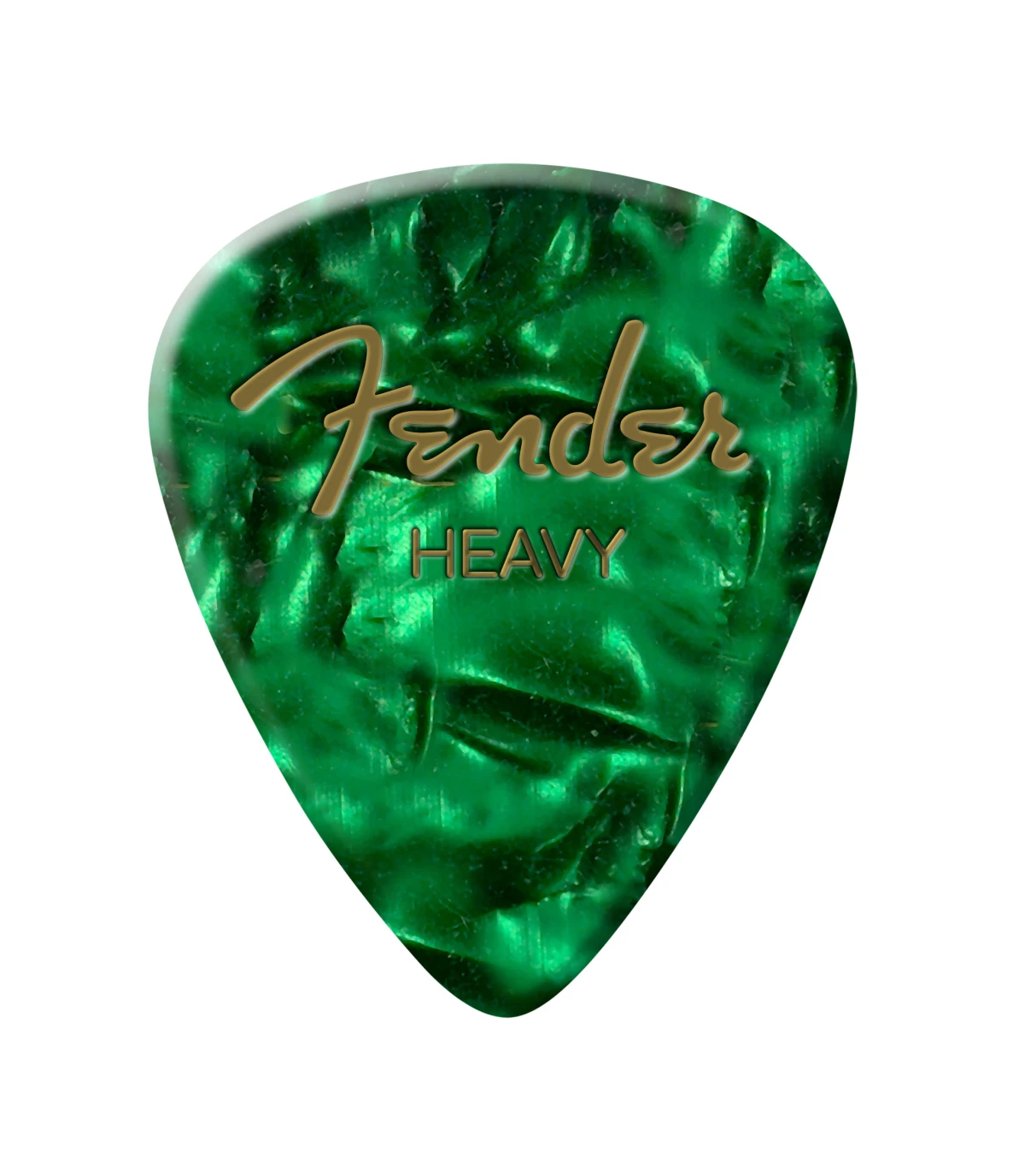 Fender® Premium Celluloid 351 Shape Picks, Heavy, Green Moto, 12-Pack