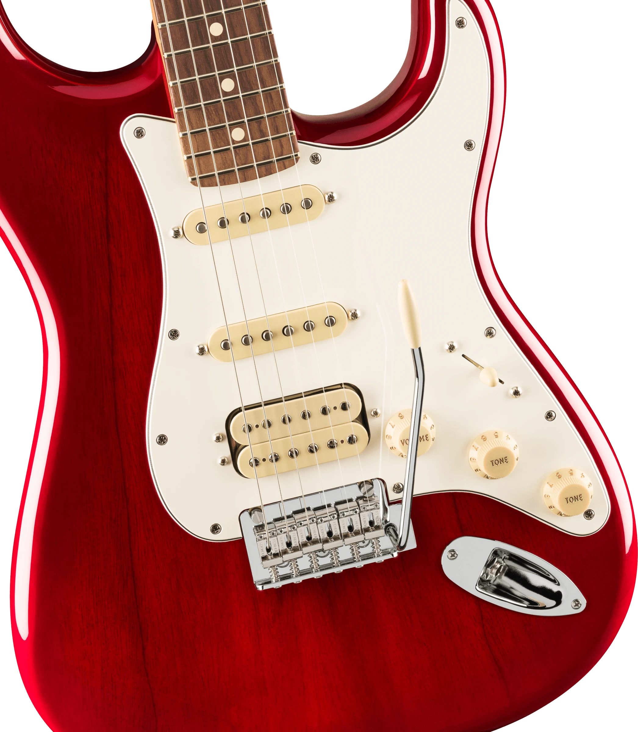 Fender® Player II Stratocaster® HSS, Rosewood Fingerboard, Transparent Cherry Burst