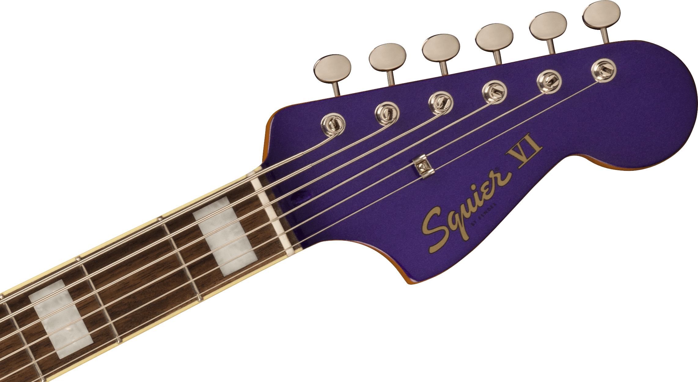Squier® FSR Classic Vibe Bass VI, Laurel Fingerboard, Tortoiseshell Pickguard, Matching Headstock, Purple Metallic